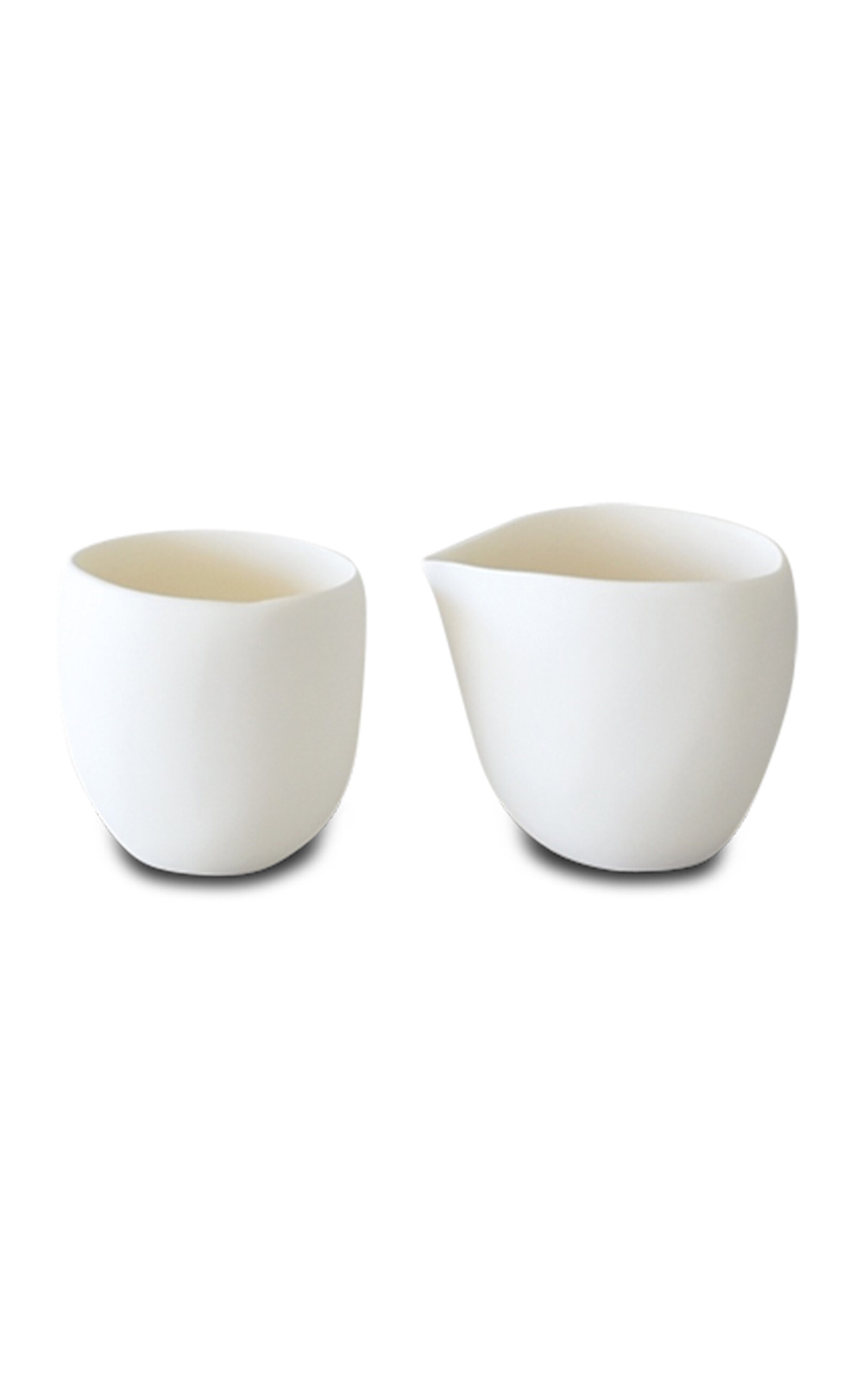 Tina Frey Designs Sculpt Resin Creamer & Sugar Set - White