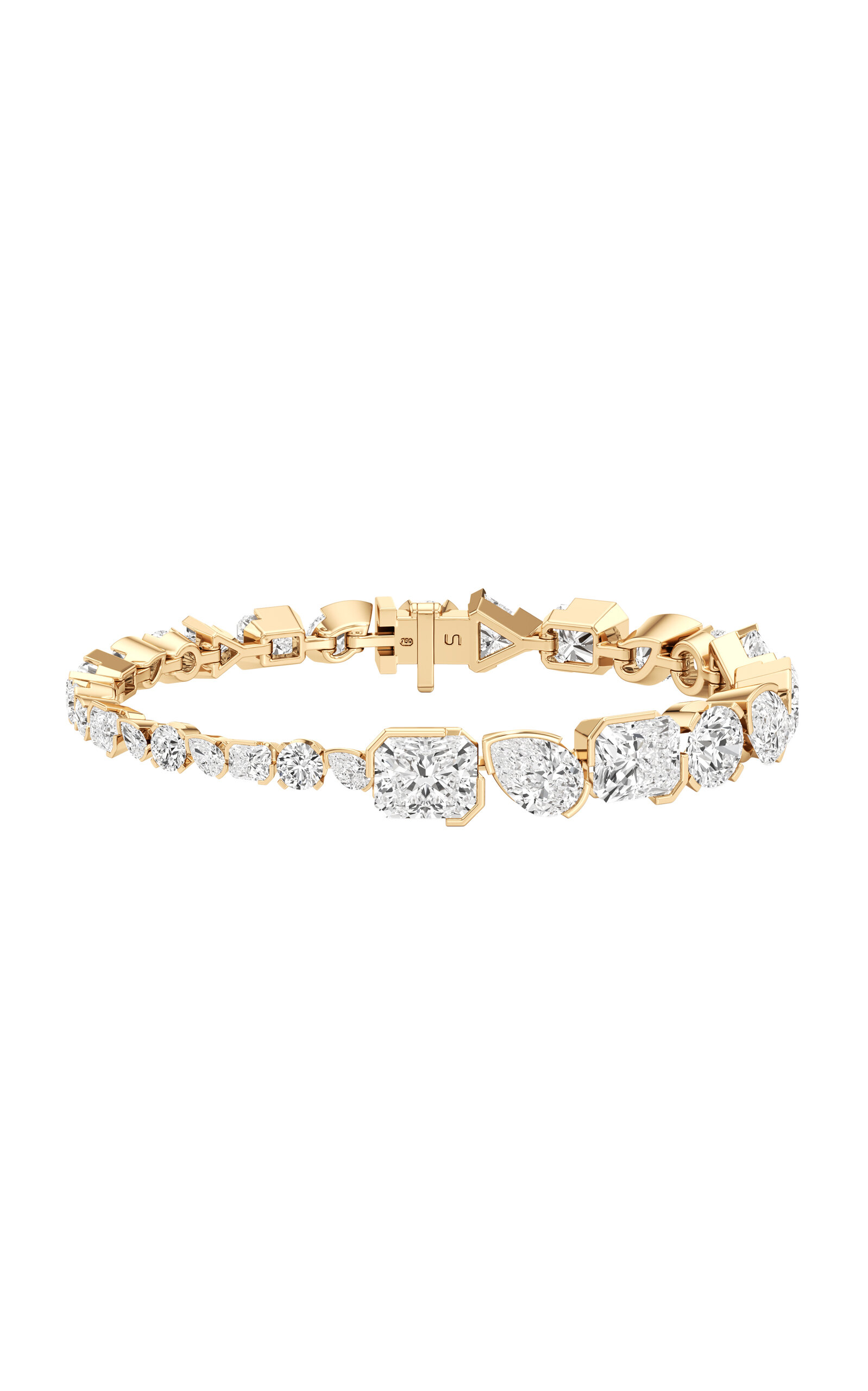 Unsaid Meta 18K Yellow Gold Diamond Bracelet - Yellow - OS - Moda Operandi