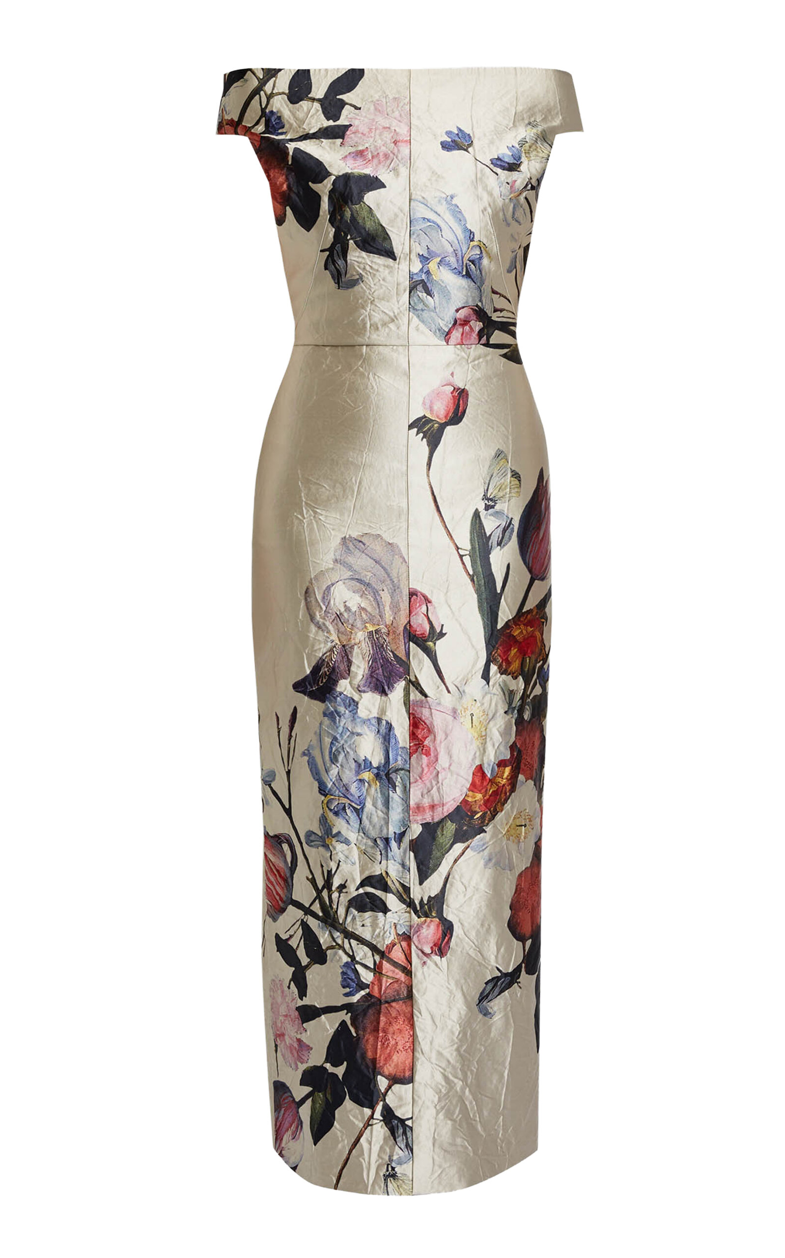 Erdem Floral Off-the-shoulder Gown