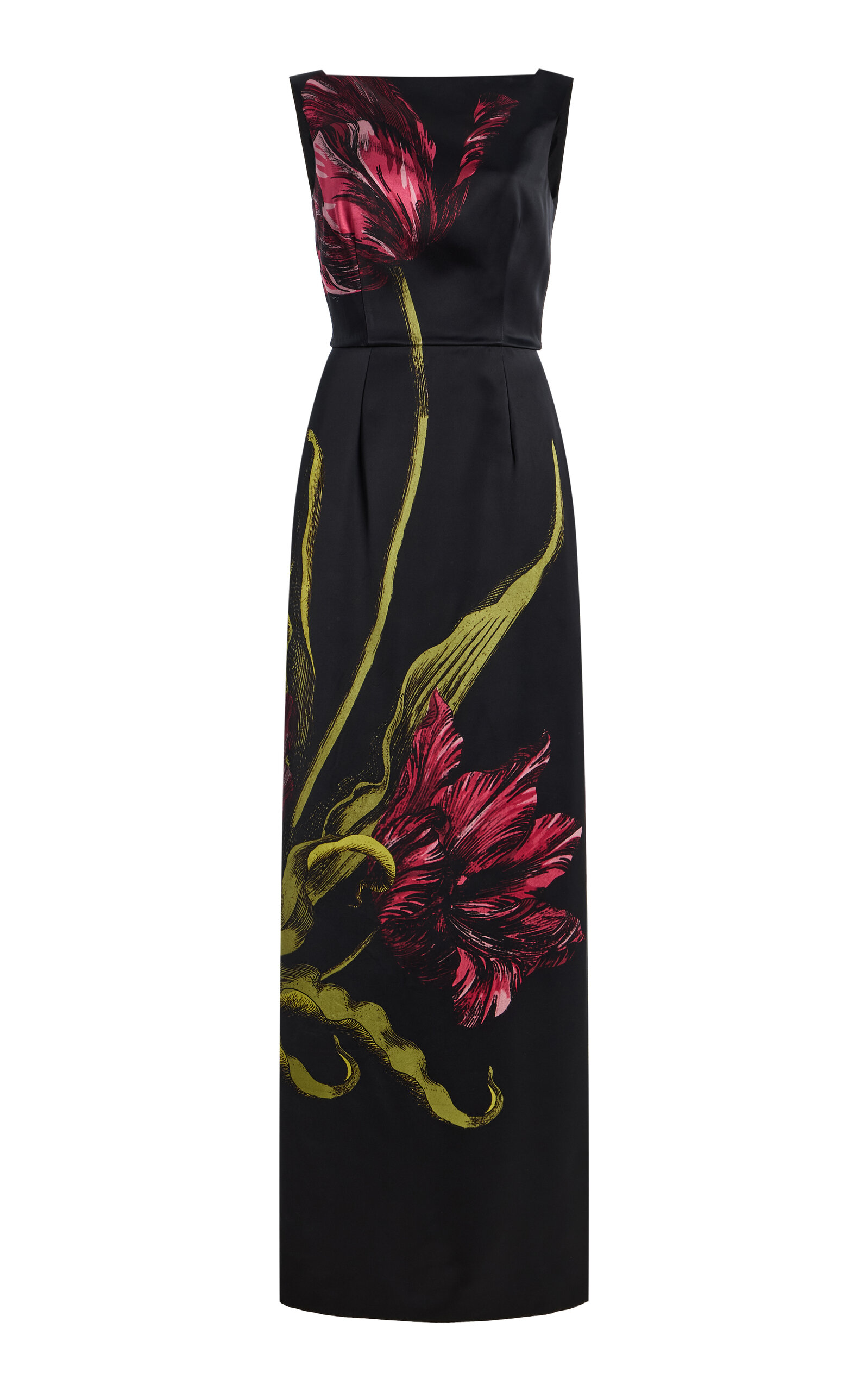 Erdem Floral Satin Gown - Moda Operandi