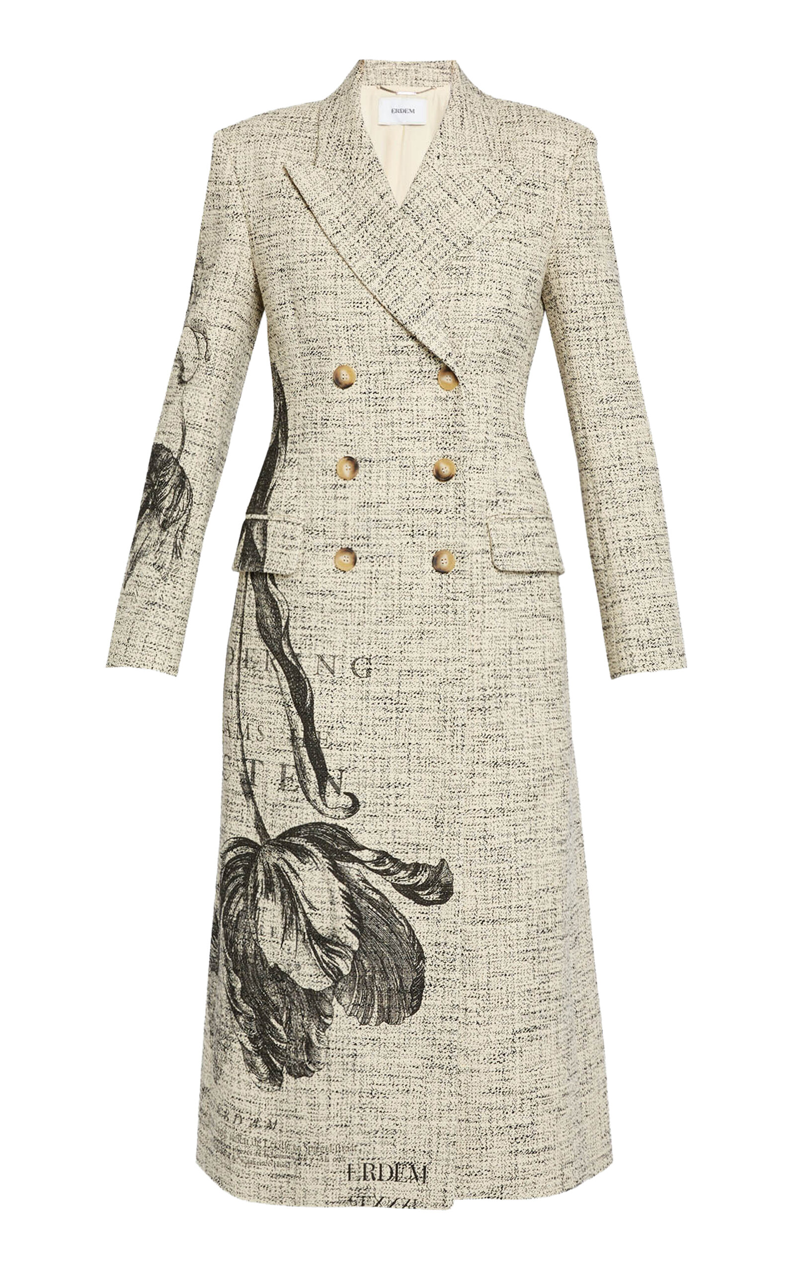 Erdem Tailored Cotton-blend Coat