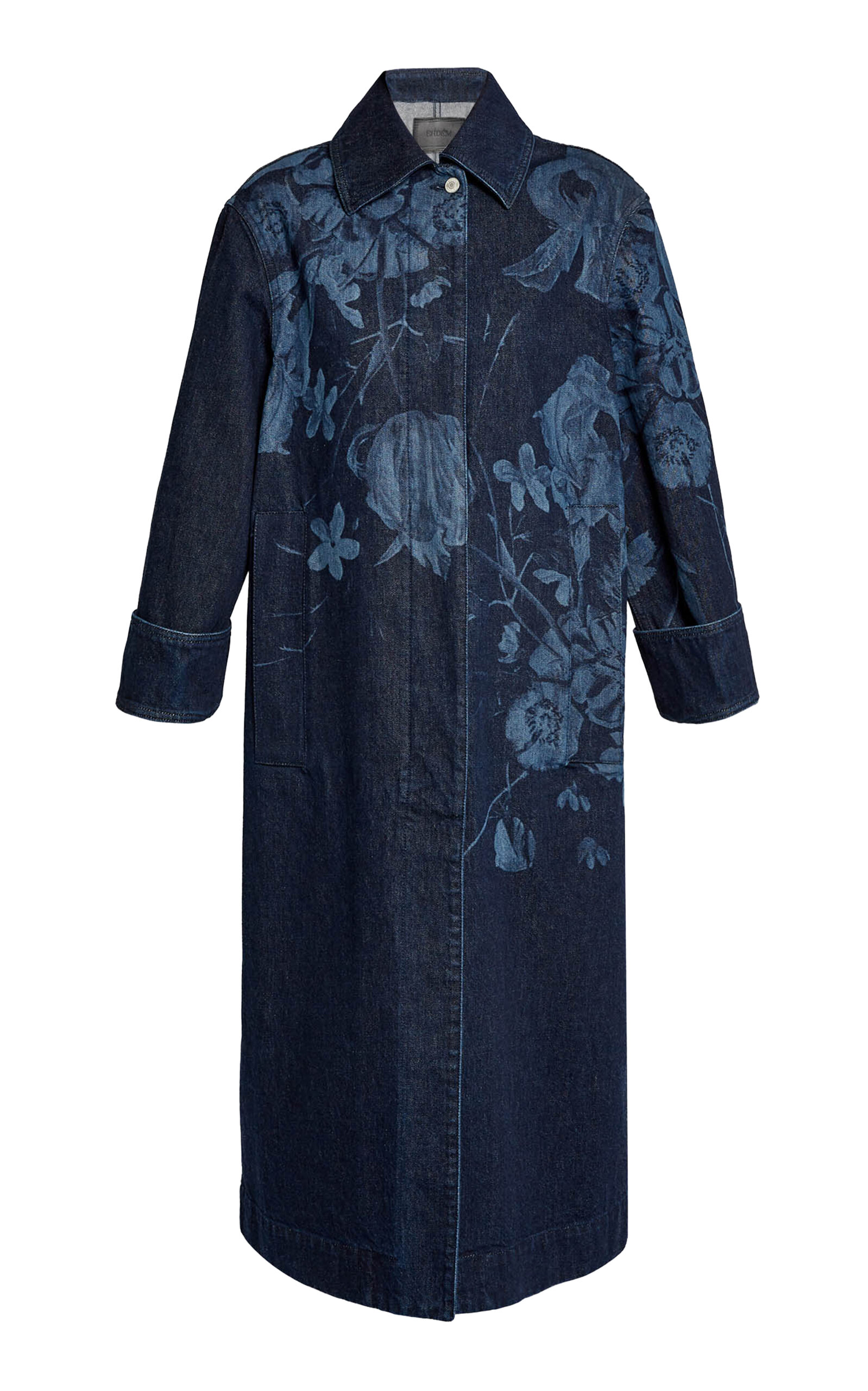 Embroidered Denim Coat