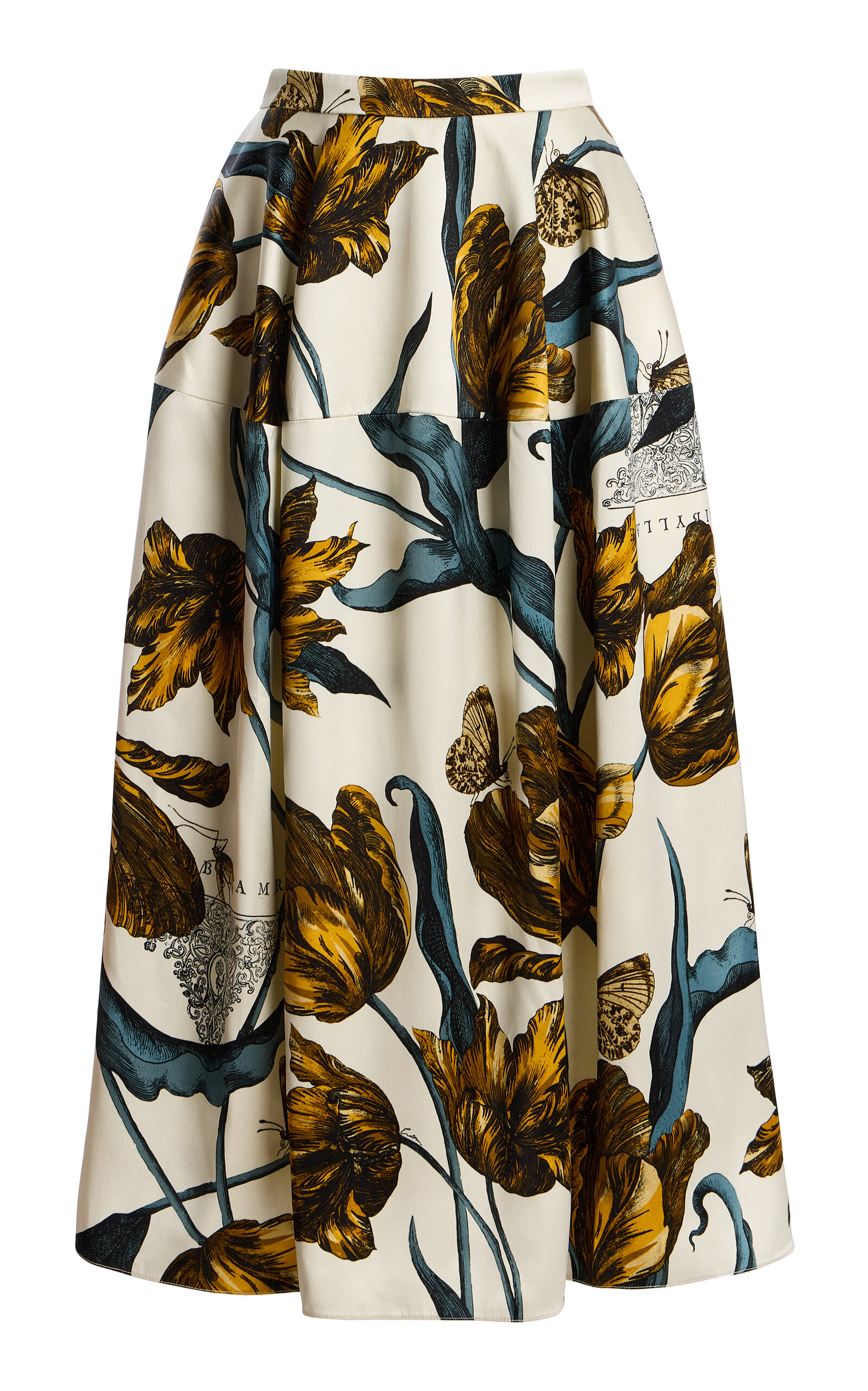 Erdem Printed Midi Skirt