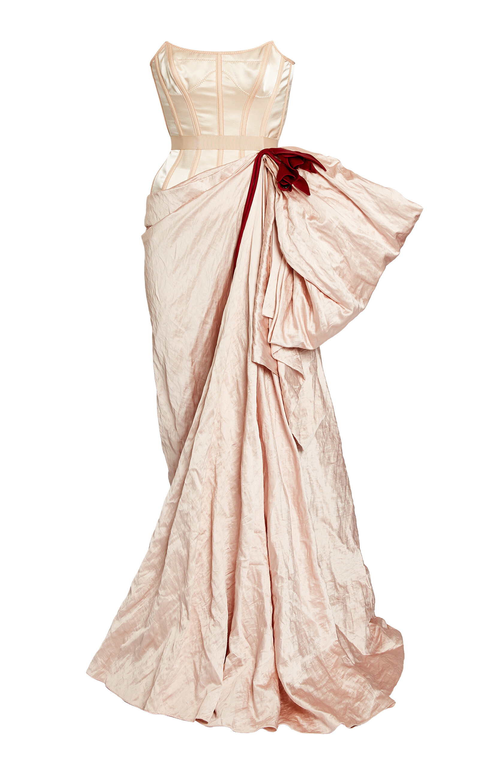 Erdem Draped Bustier Gown