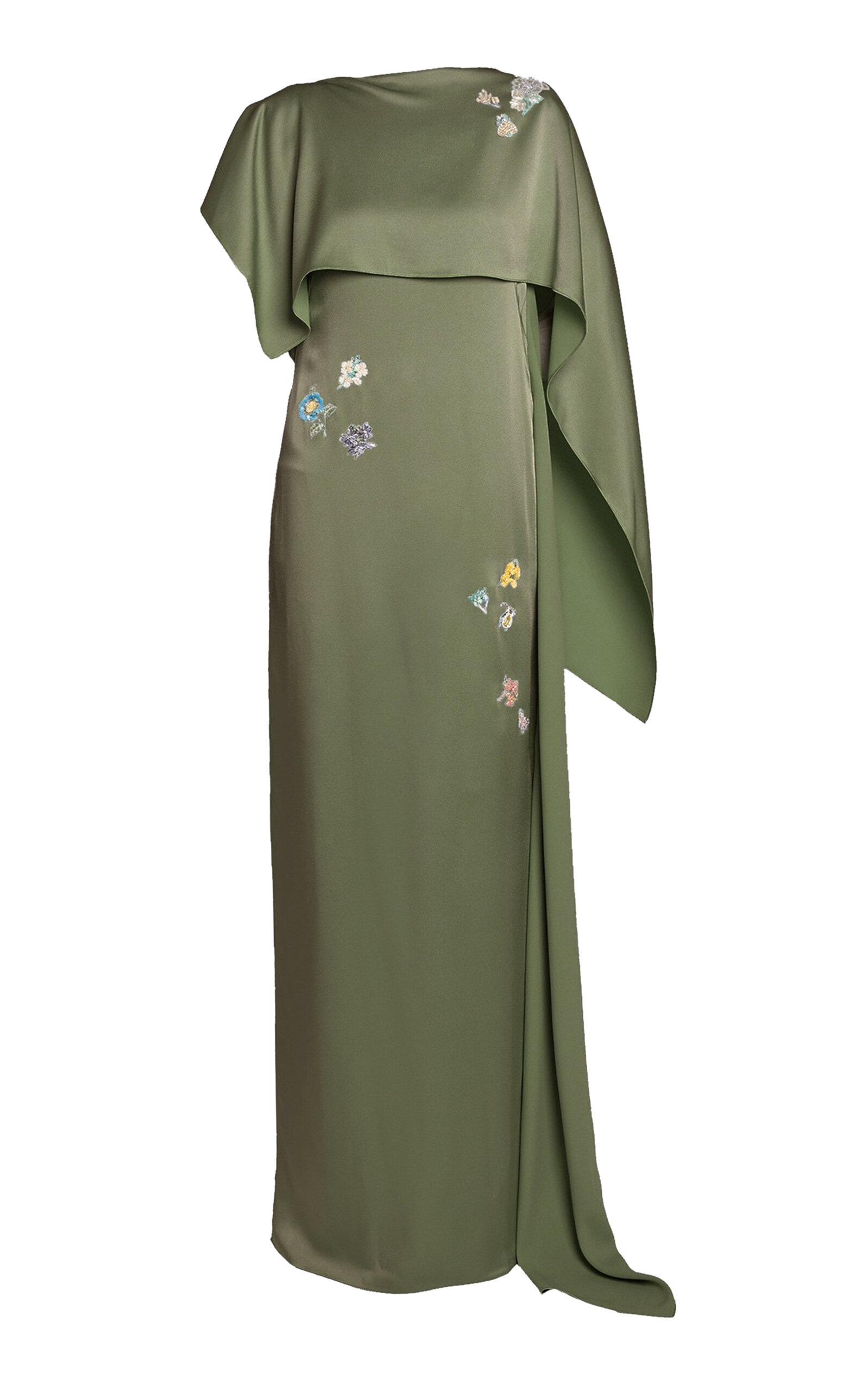 Erdem Embellished Draped Gown
