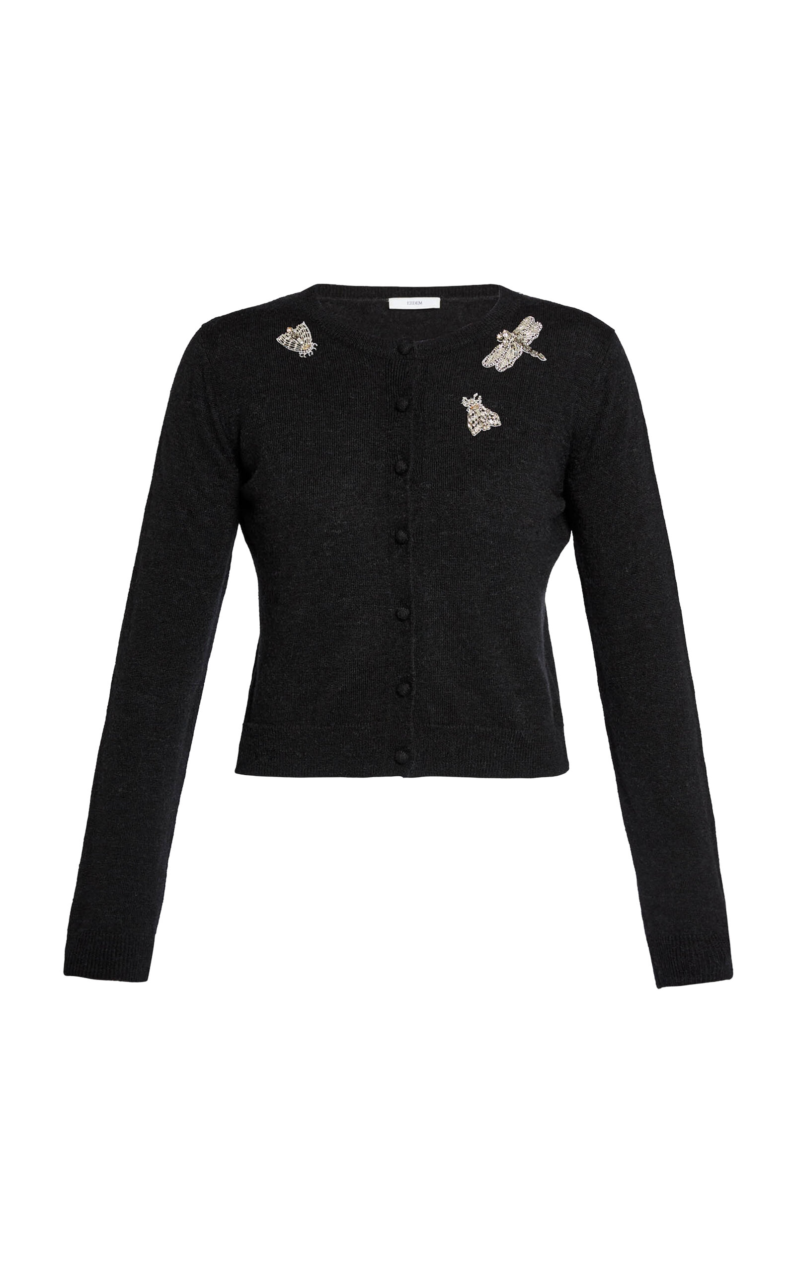 Embellished Wool-Blend Cardigan