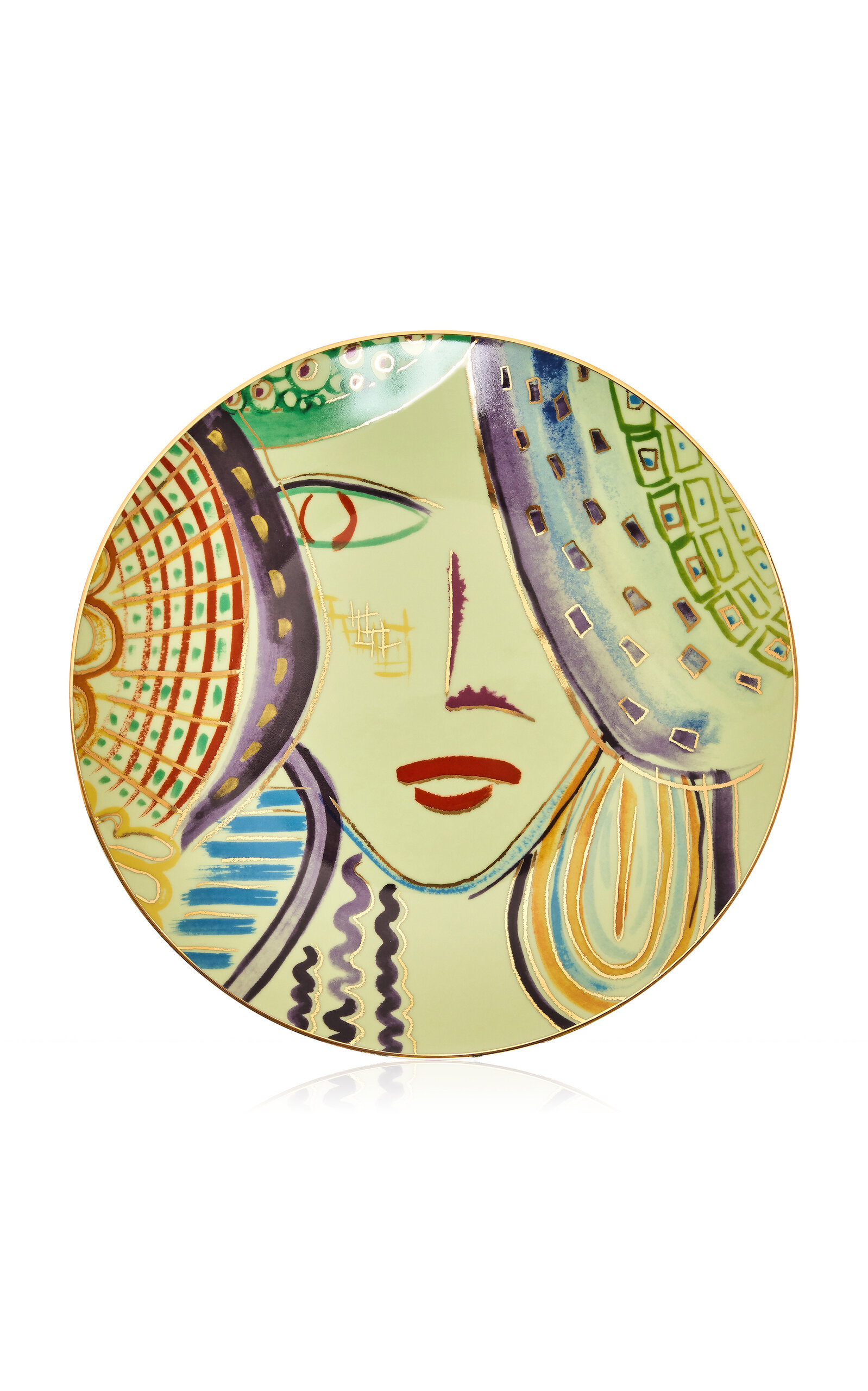 Tania Bulhoes Dinner Plate Portrait - Multi