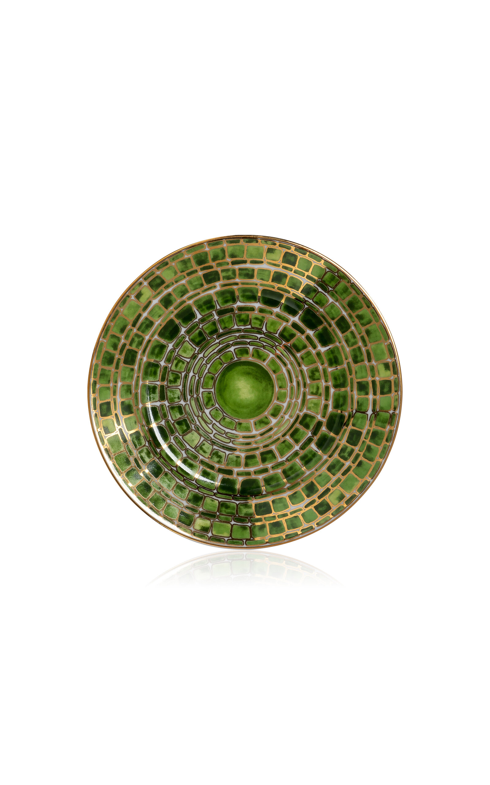 Tania Bulhoes Dessert Plate Jade Green - Multi