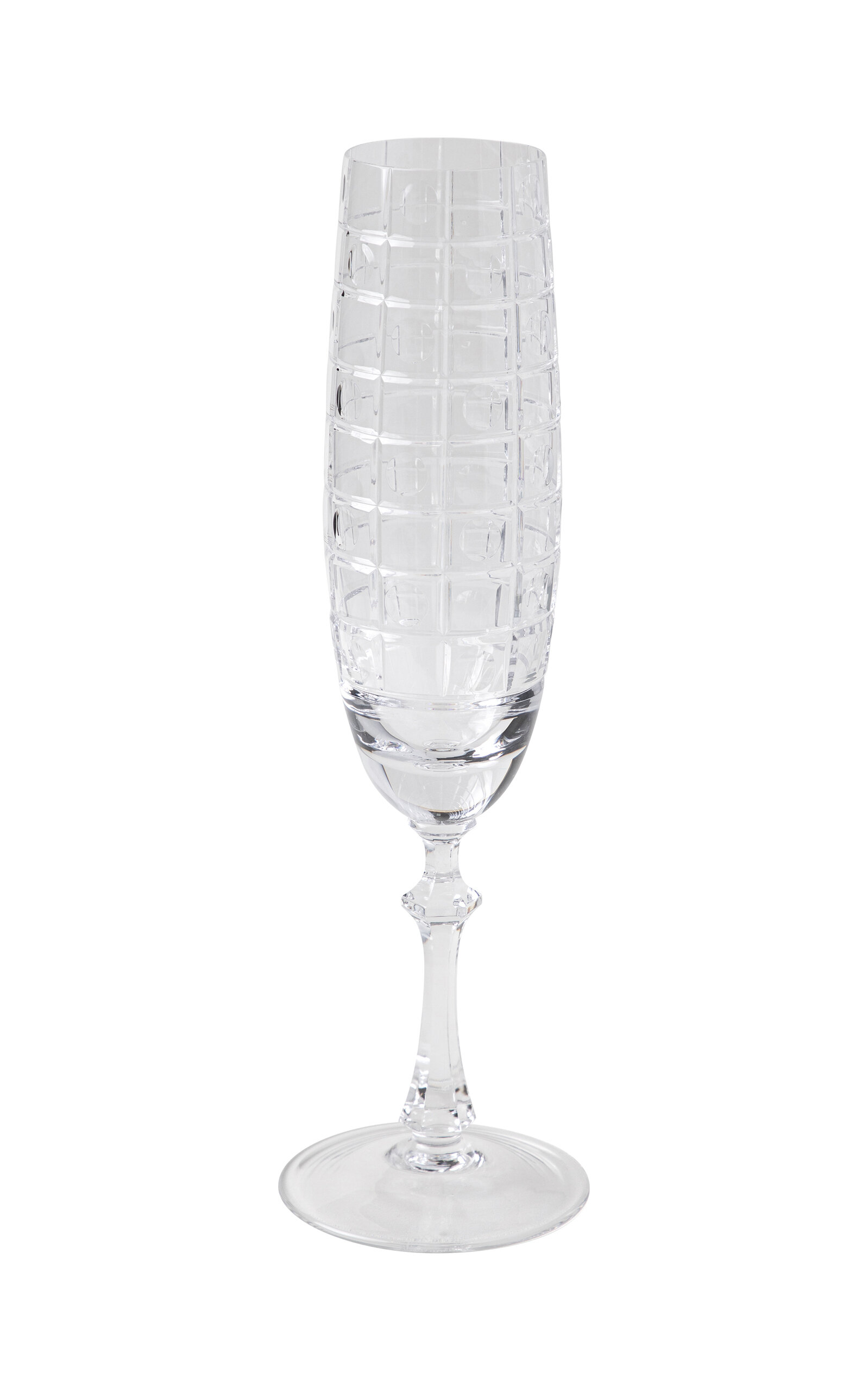 Tania Bulhoes Champagne Glass Jacaranda - Clear