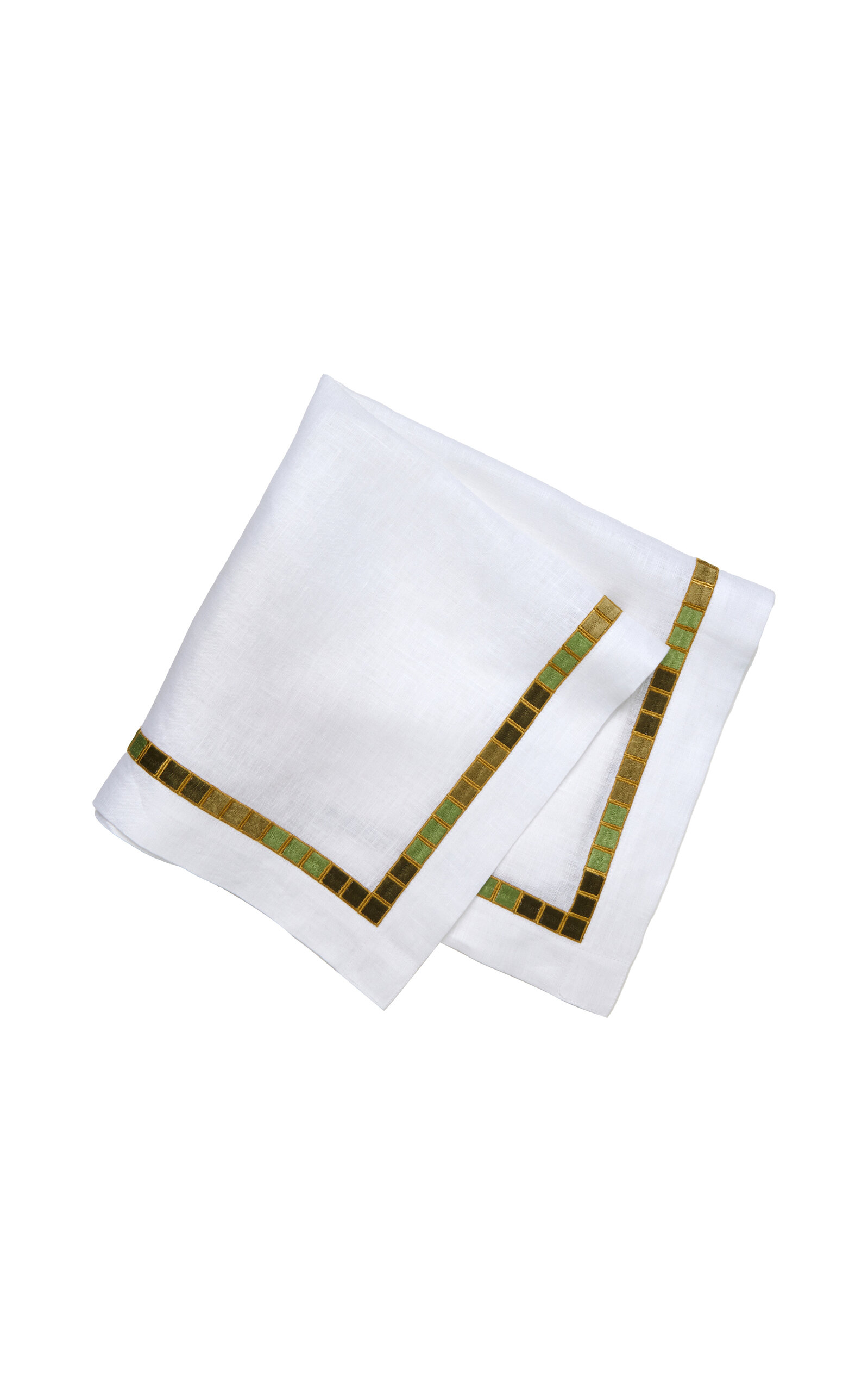 Tania Bulhoes Napkin Mosaico Green - Multi