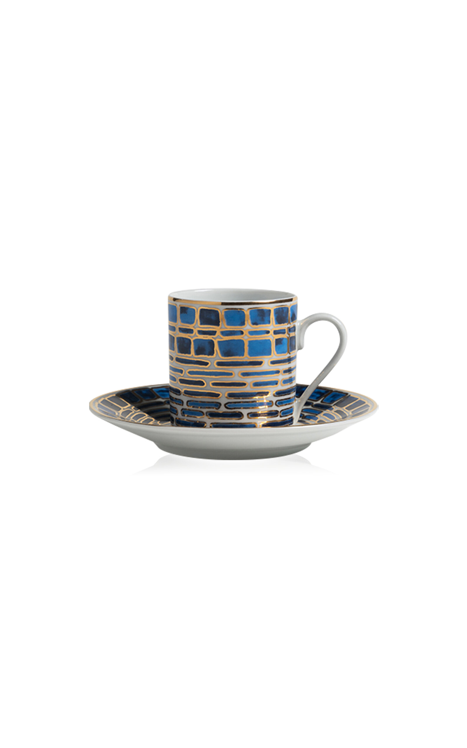 Tania Bulhoes Espresso Cup & Saucer Jade Blue - Multi - Women's Clothing