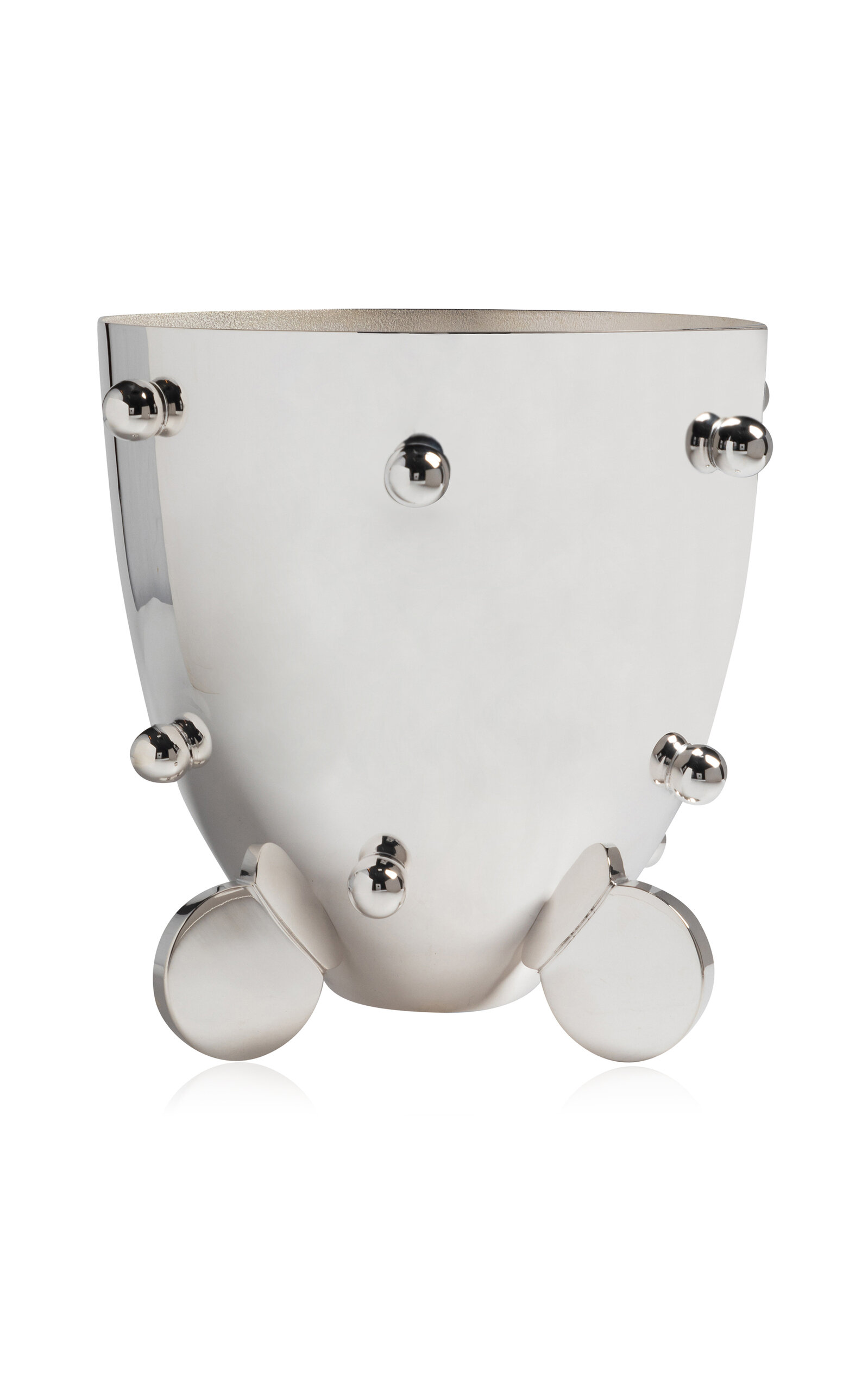 Tania Bulhoes Wine Bucket Esferas - Silver