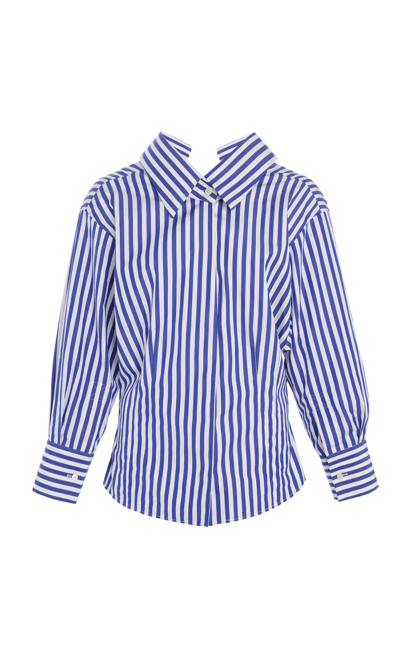 Givenchy Sculpted Striped Cotton Poplin Shirt