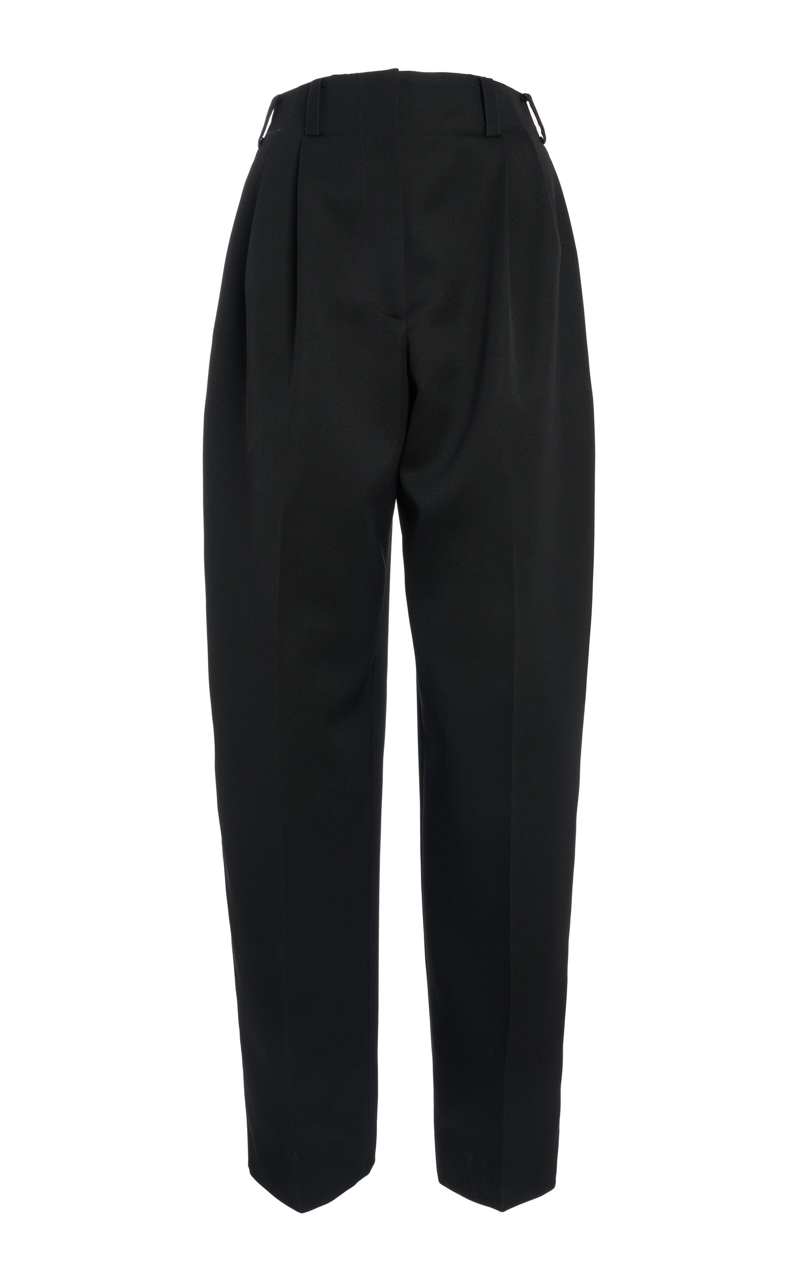 Givenchy - Double-Pleated Low-Waisted Wool Trousers - Black - FR 34 - Moda Operandi