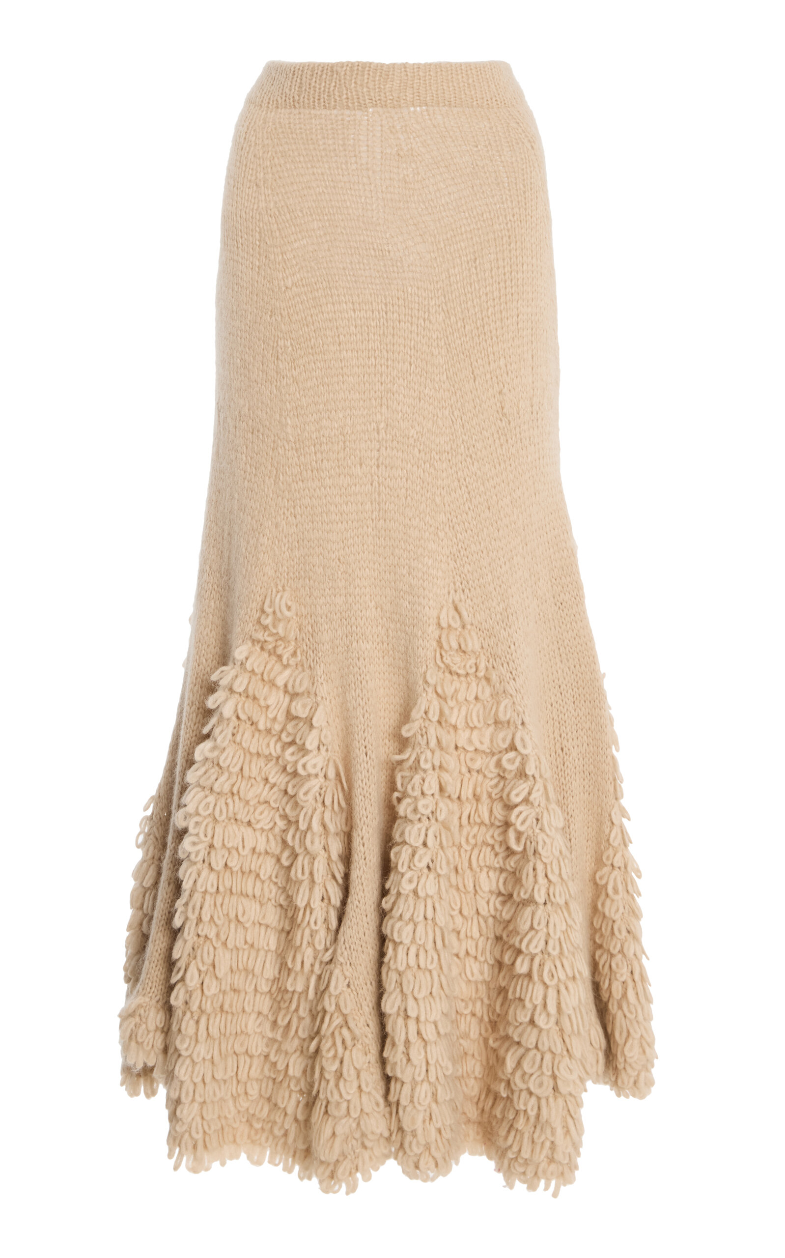 Ulla Johnson Nathalie Textured Alpaca-Blend Skirt