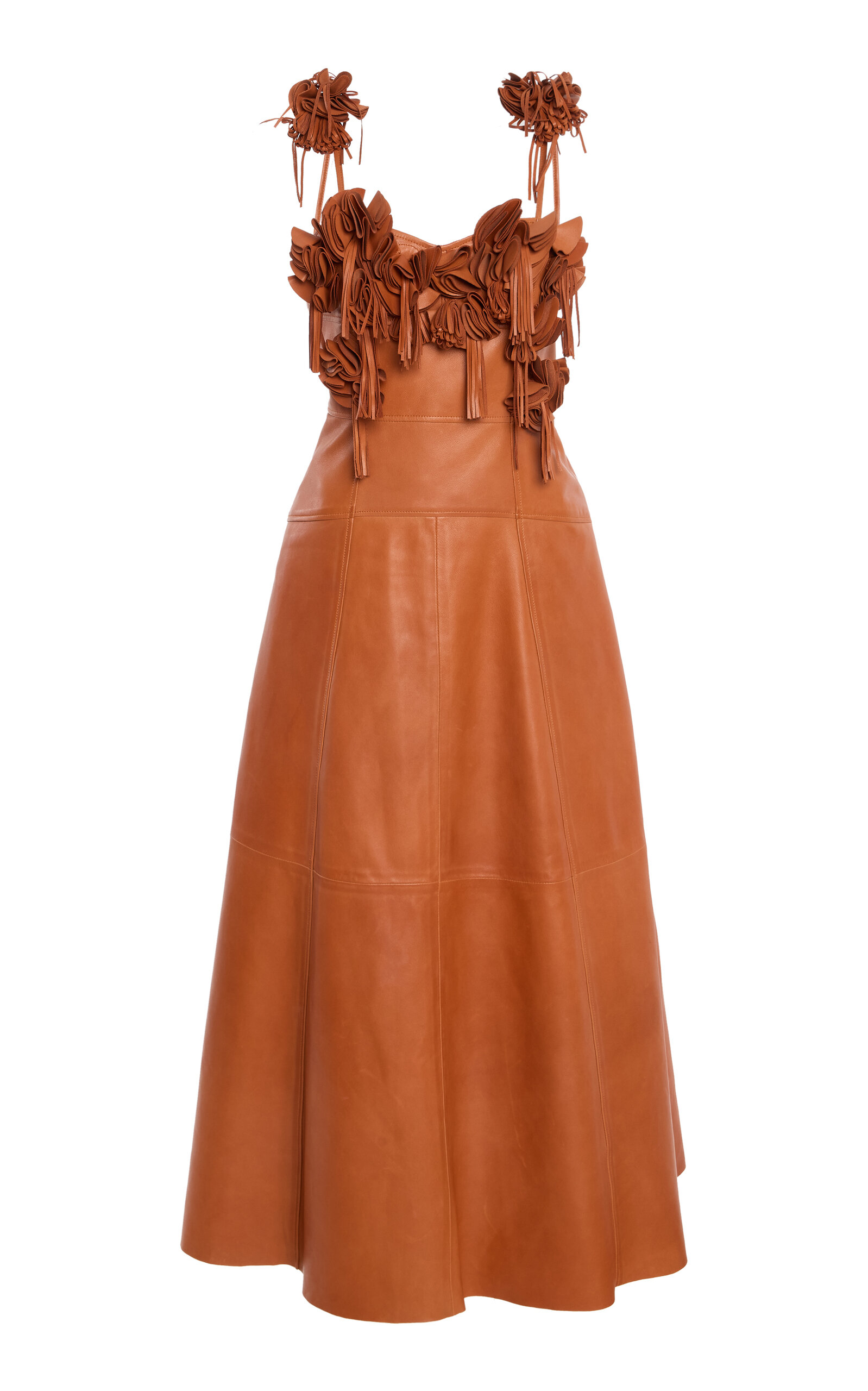 Ulla Johnson Sabrina Leather Midi Dress
