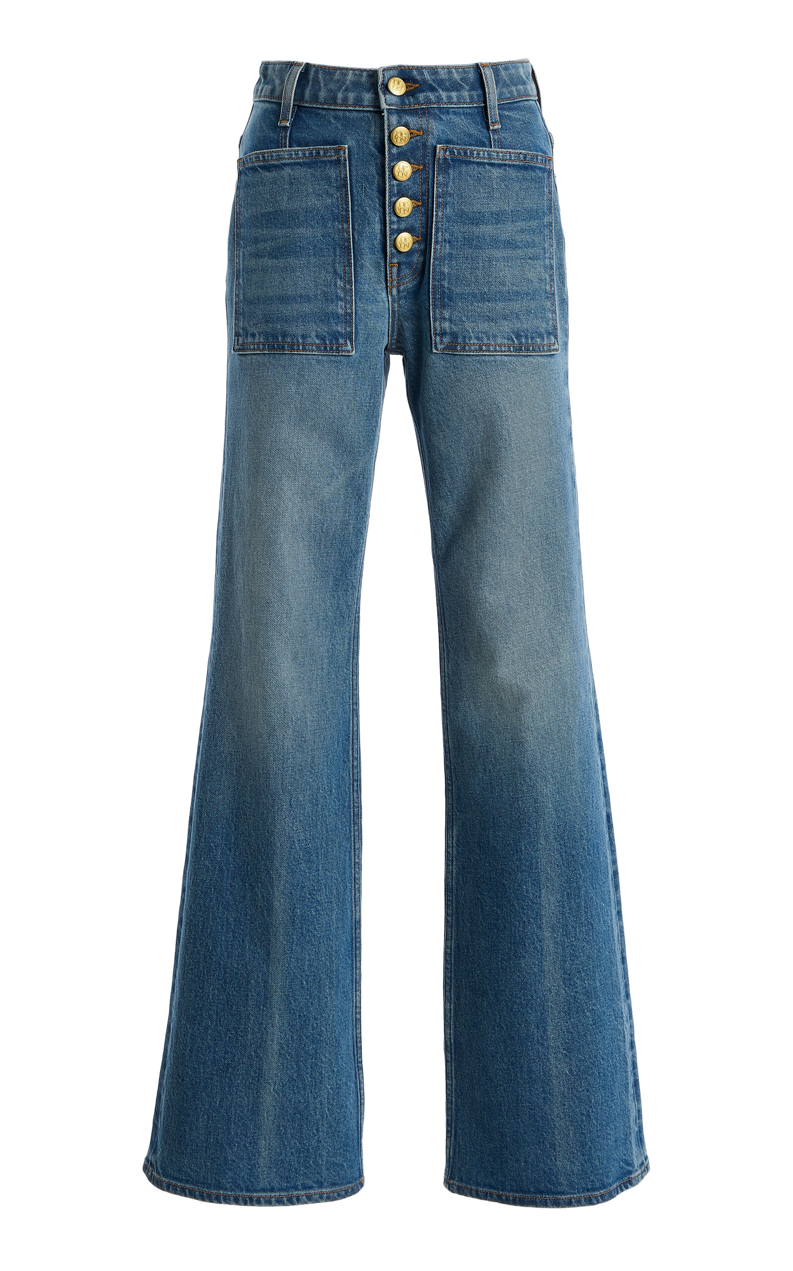 Ulla Johnson Lou Rigid High-Rise Flared Jeans - Men's Clothing