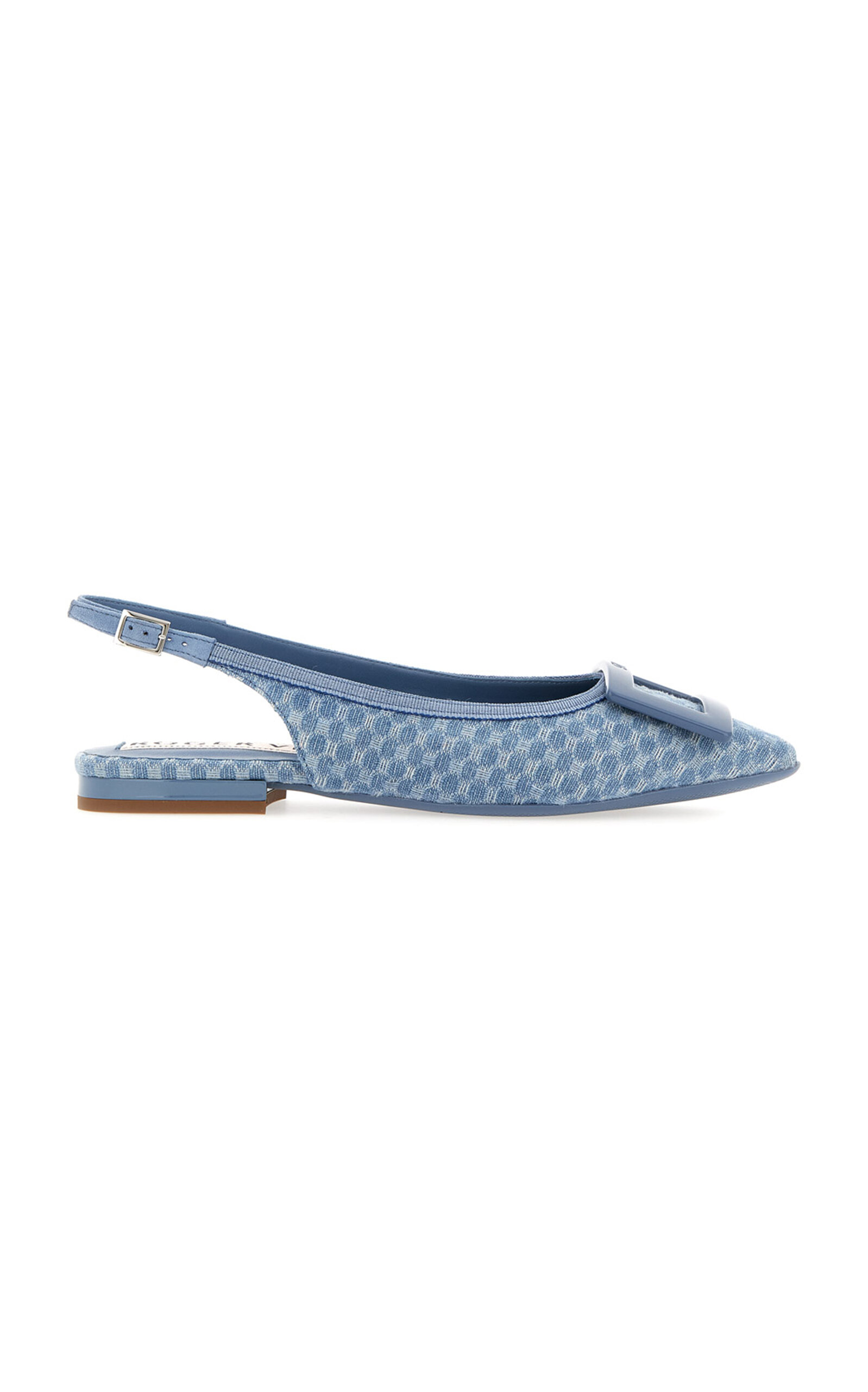 Roger Vivier Gommettine Bicolor Sling B Ball 05 In Blue