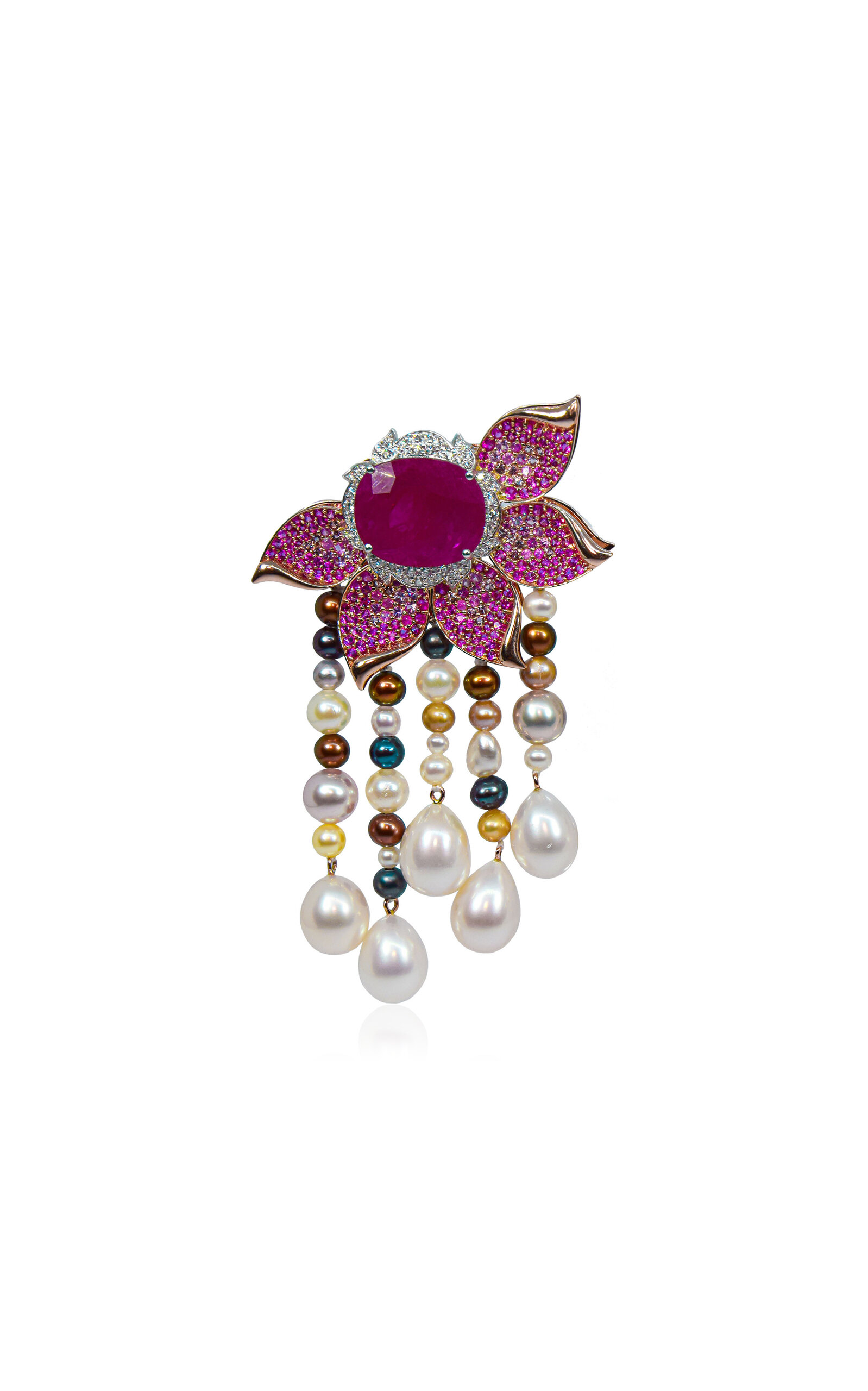 Ashna Mehta 18k Rose Gold Flower Customized Bag Bijoux