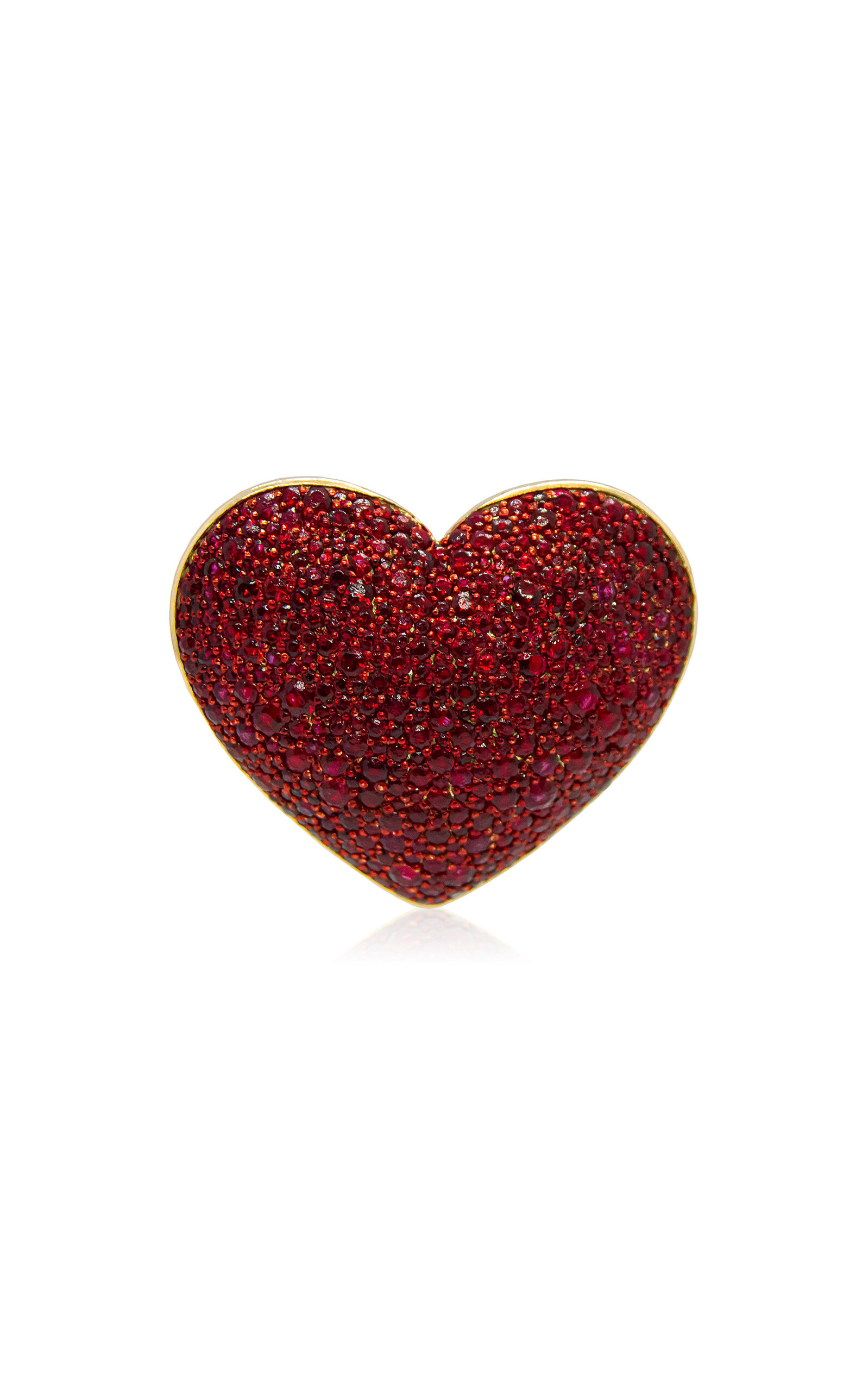 Ashna Mehta 18k Rose Gold Ruby Heart Customized Bag Bijoux