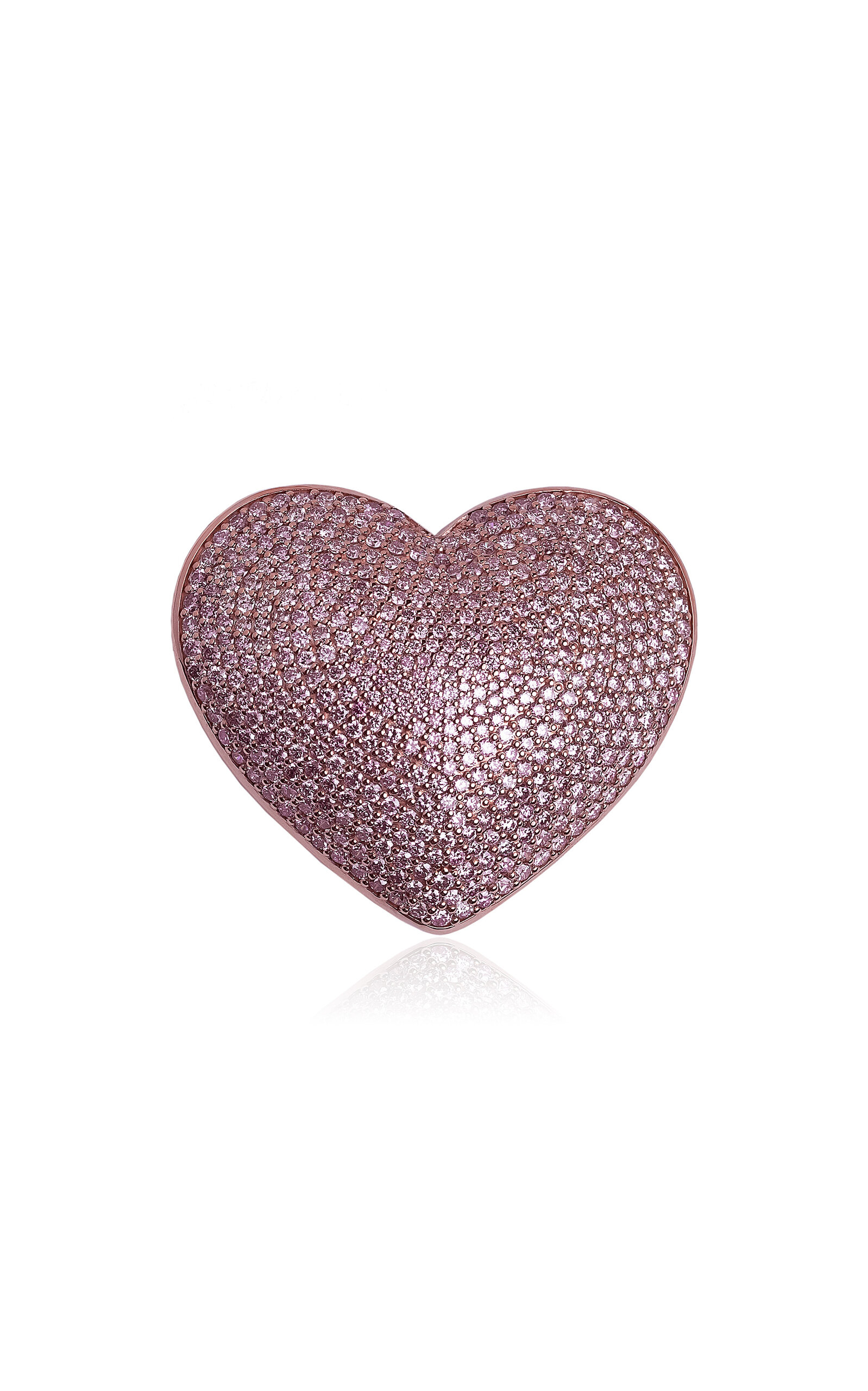 Ashna Mehta 18k Rose Gold Pink Diamonds Heart Customized Bag Bijoux