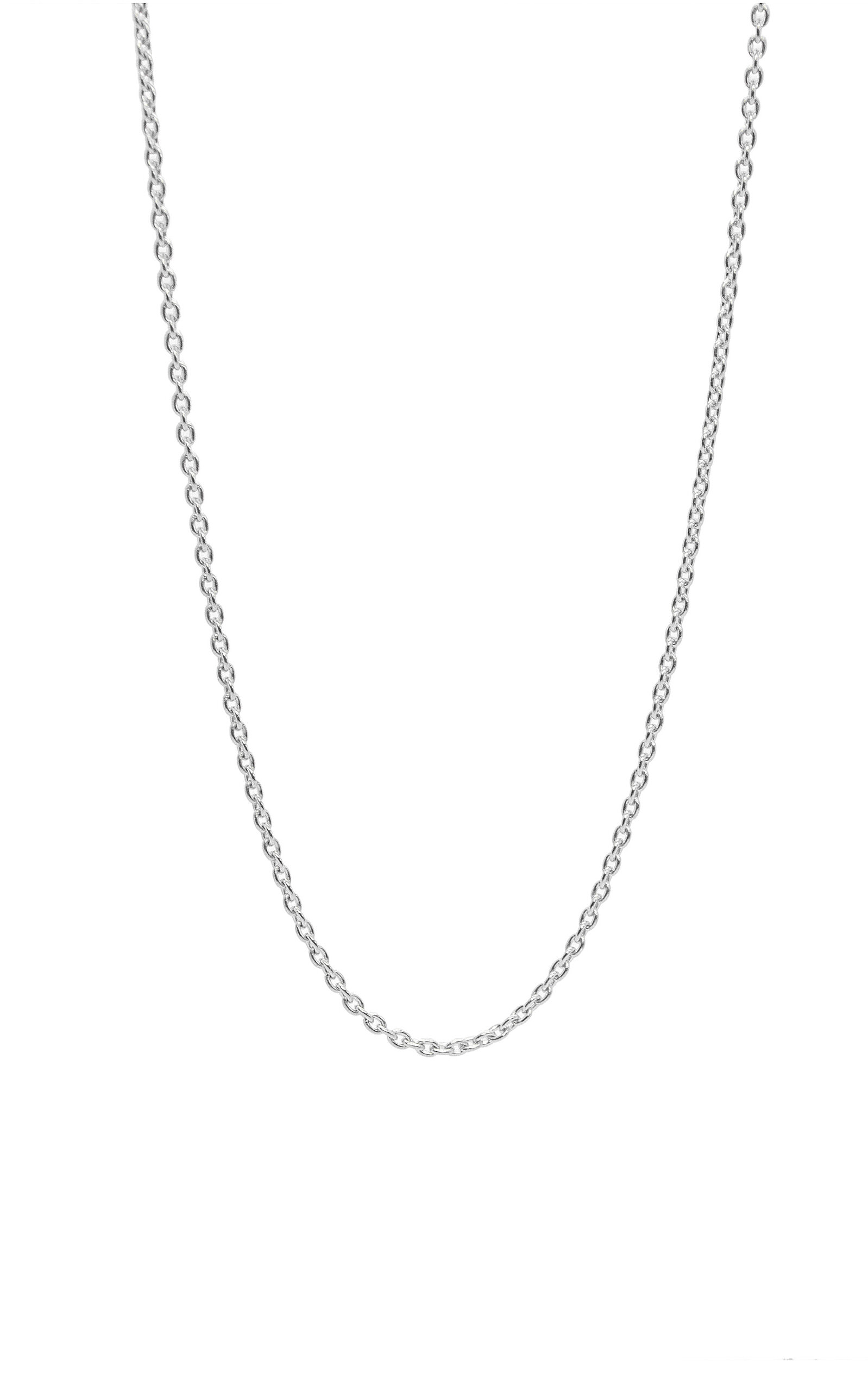 Ashna Mehta 18k White Gold Bag Charm Necklace Chain 16"