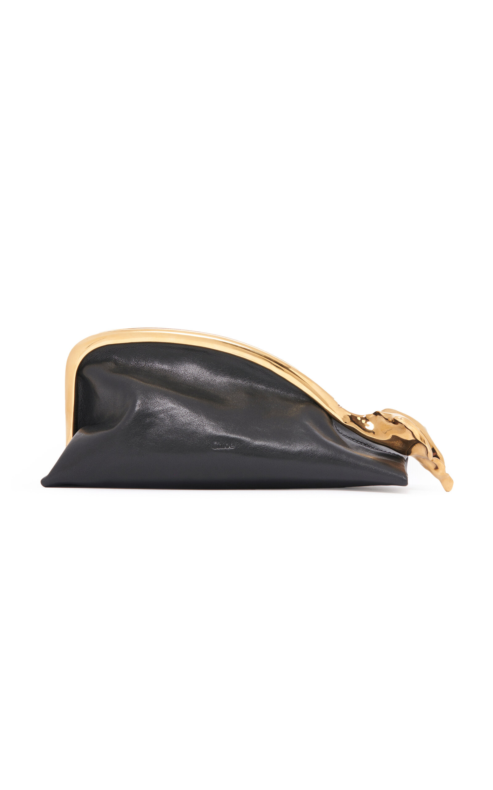 Chloé Eden Treasures Gold-Accent Leather Clutch