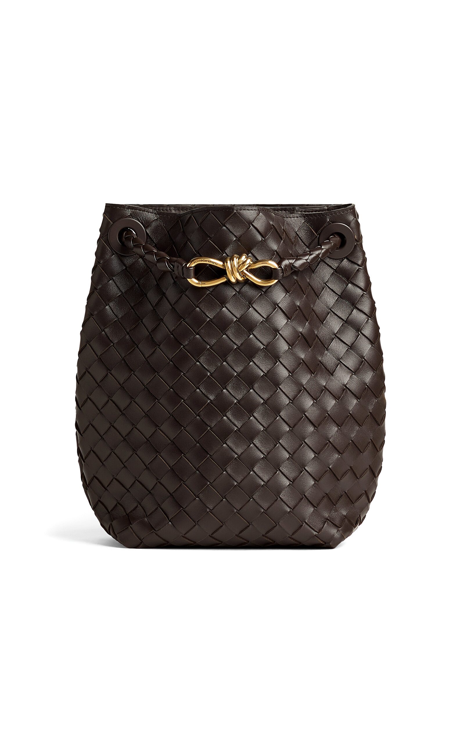 Bottega Veneta Small Andiamo Intrecciato Leather Bucket Bag - Moda Operandi
