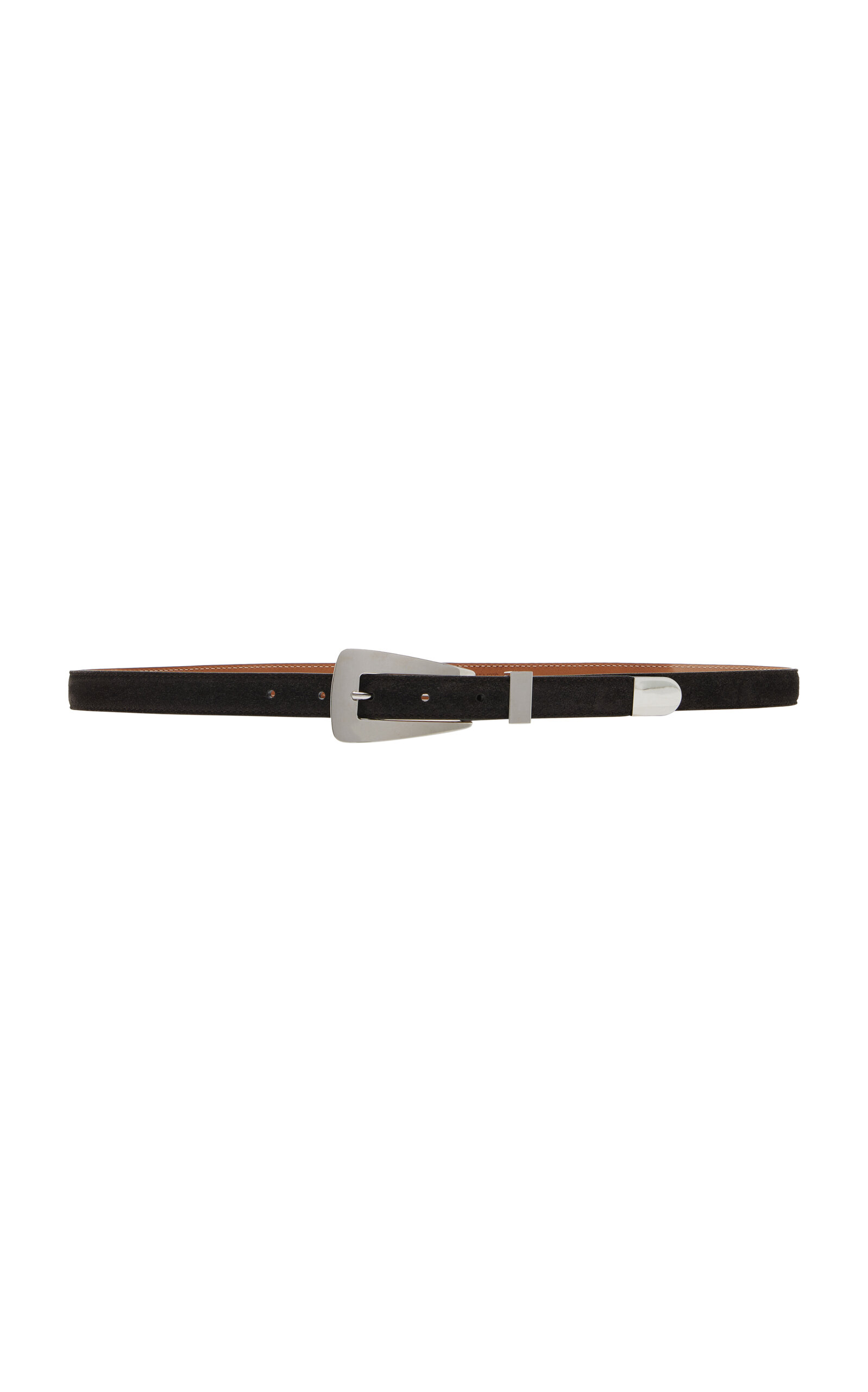 Khaite Lucca Calfskin Belt In Brown