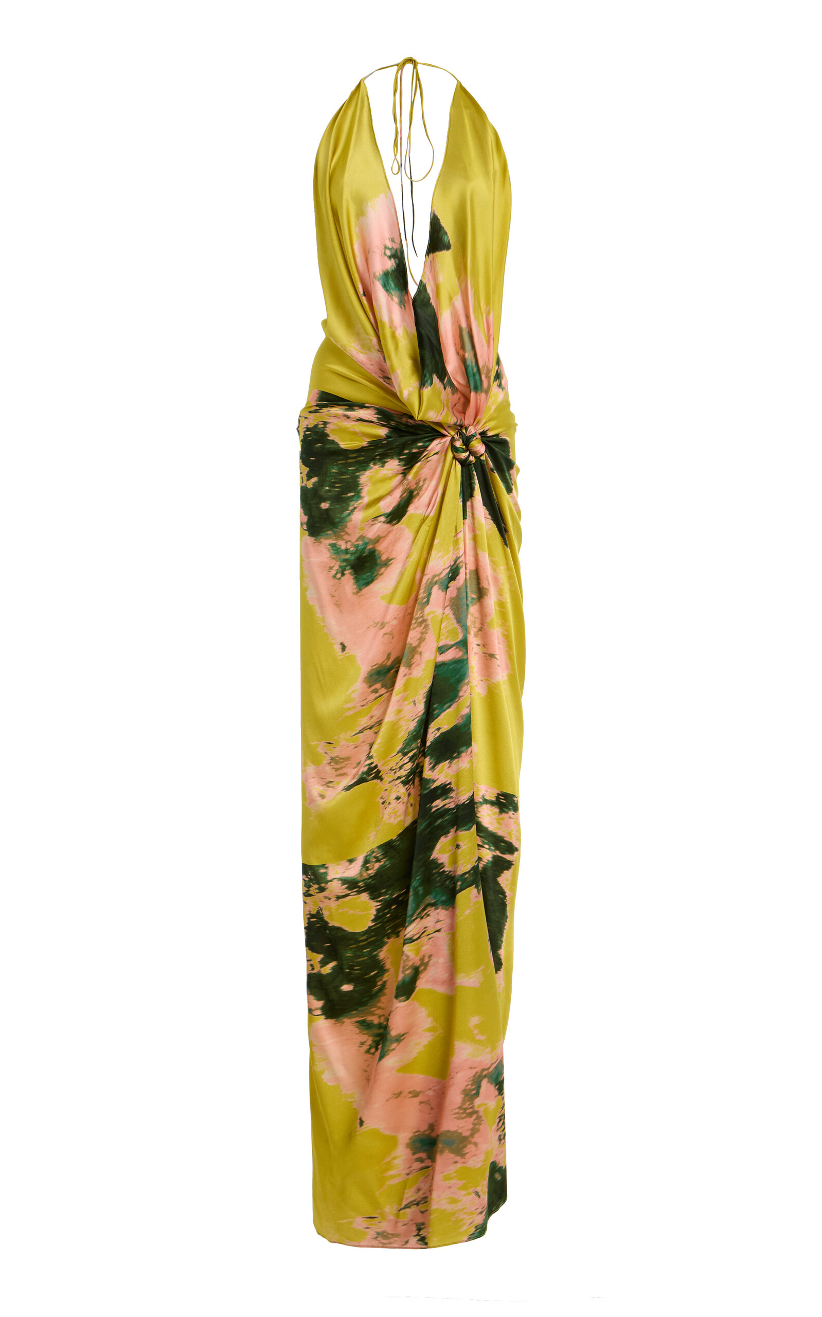 Jazmin Stretch-Silk Midi Dress