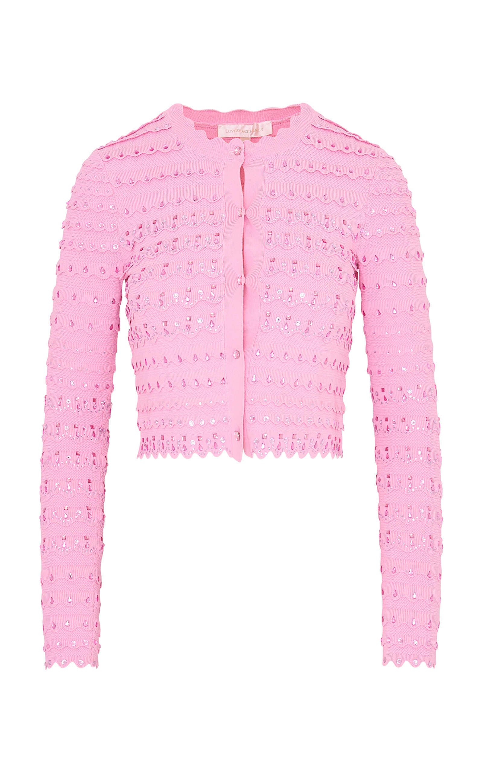 LoveShackFancy Ferris Embellished Cardigan