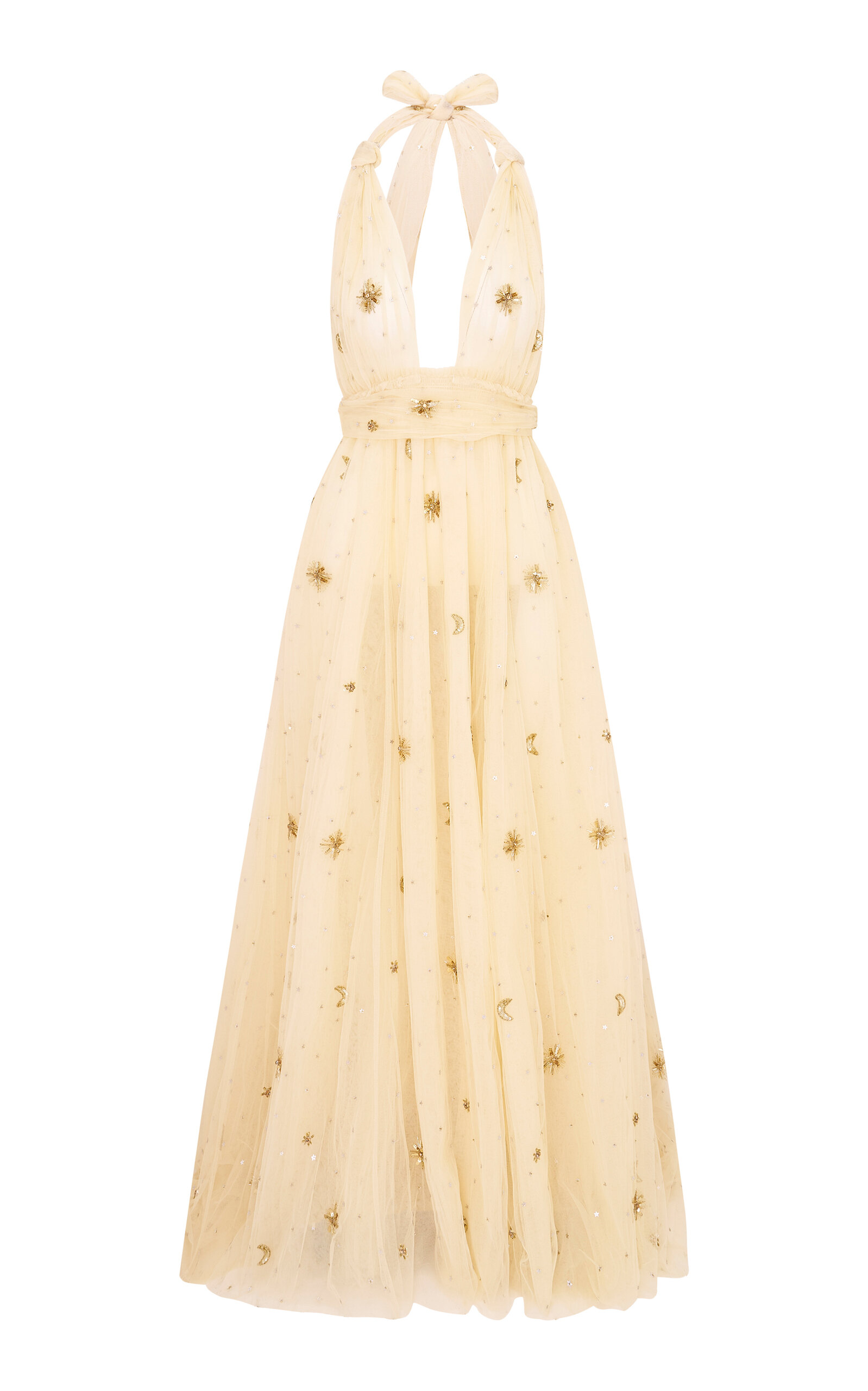 LoveShackFancy Eldora Tulle Maxi Dress