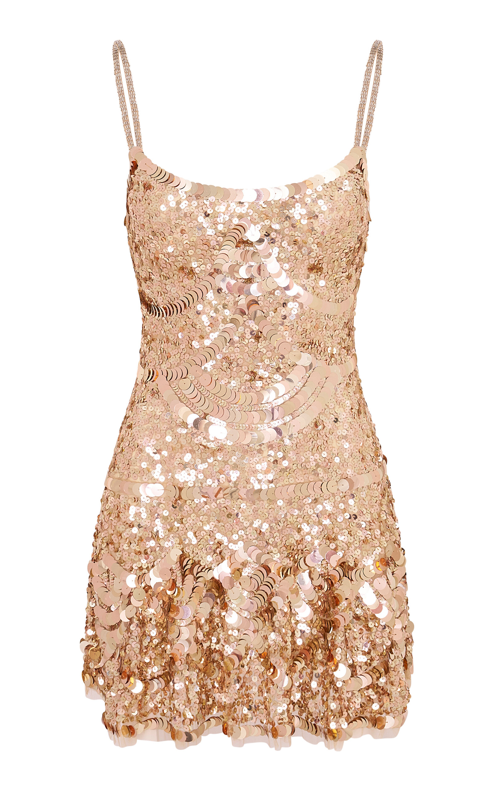 LoveShackFancy Liria Sequined Mini Dress