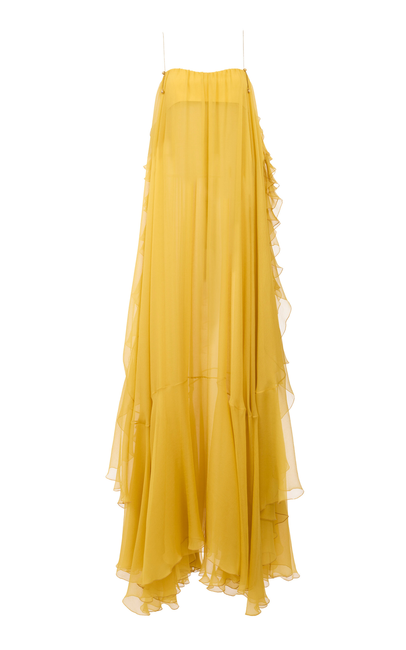 Organic Silk Mousseline Maxi Dress