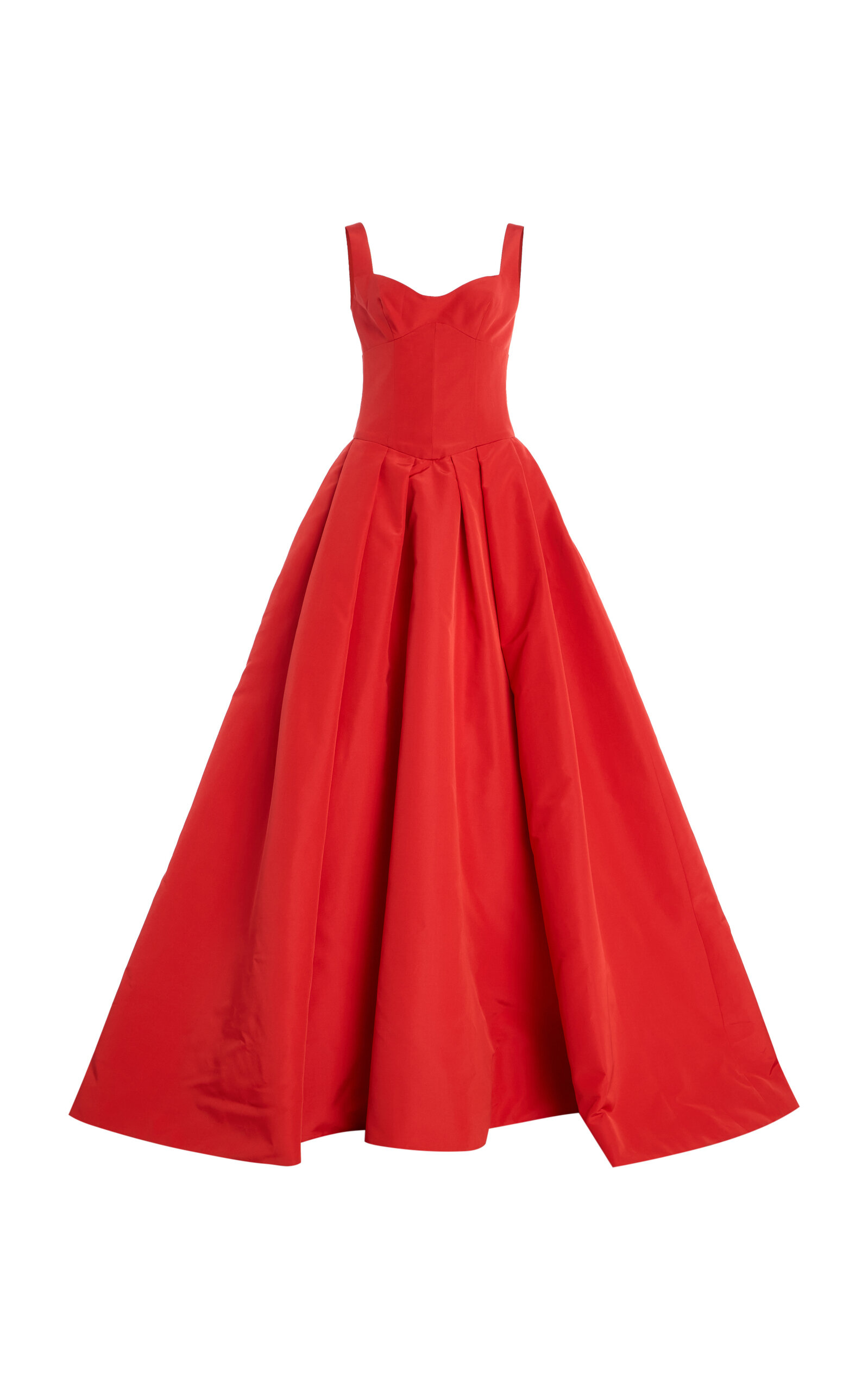 Scoop Neck Basque Waist Silk Ball Gown