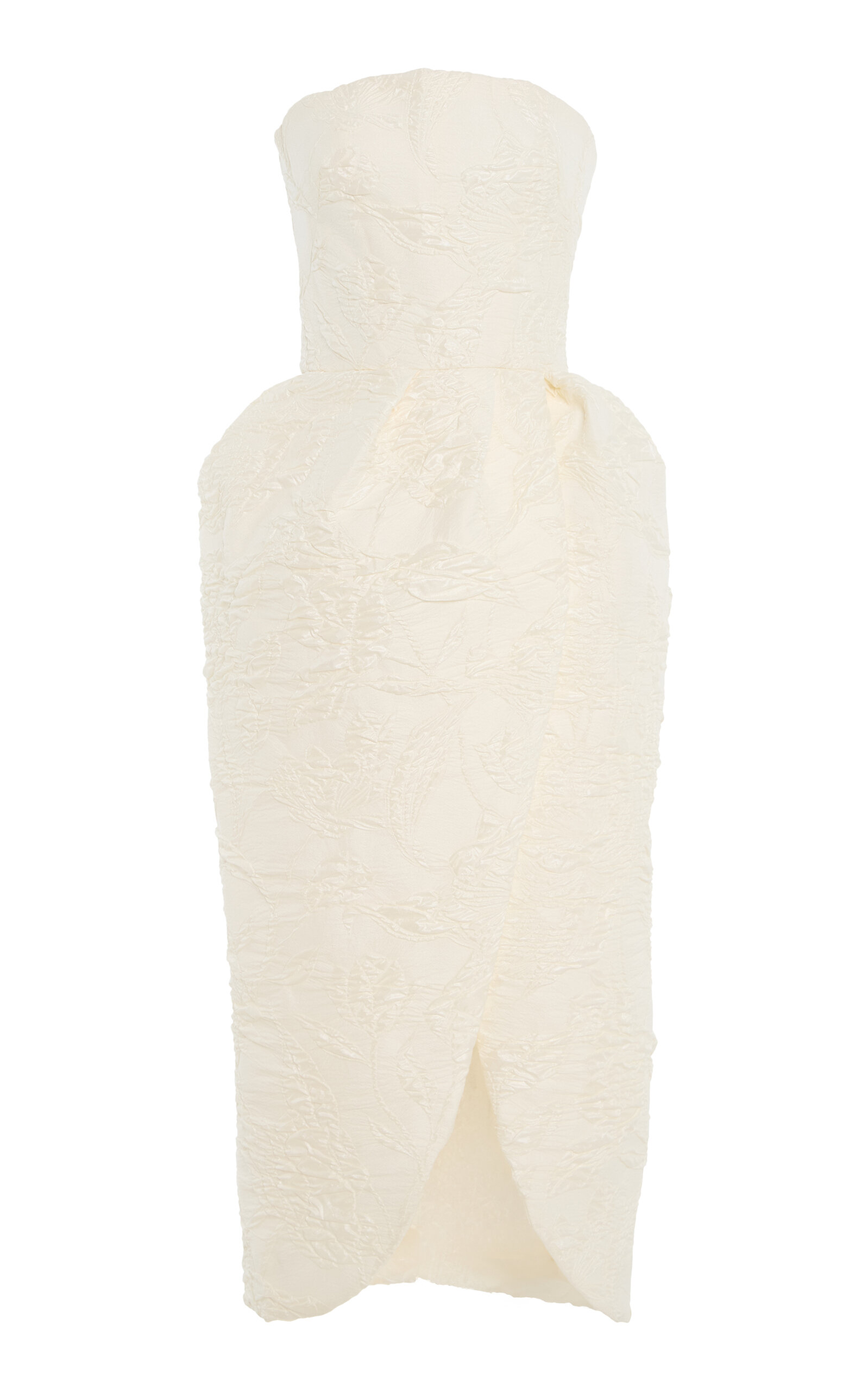 Strapless Tulip Skirted Cocktail Dress