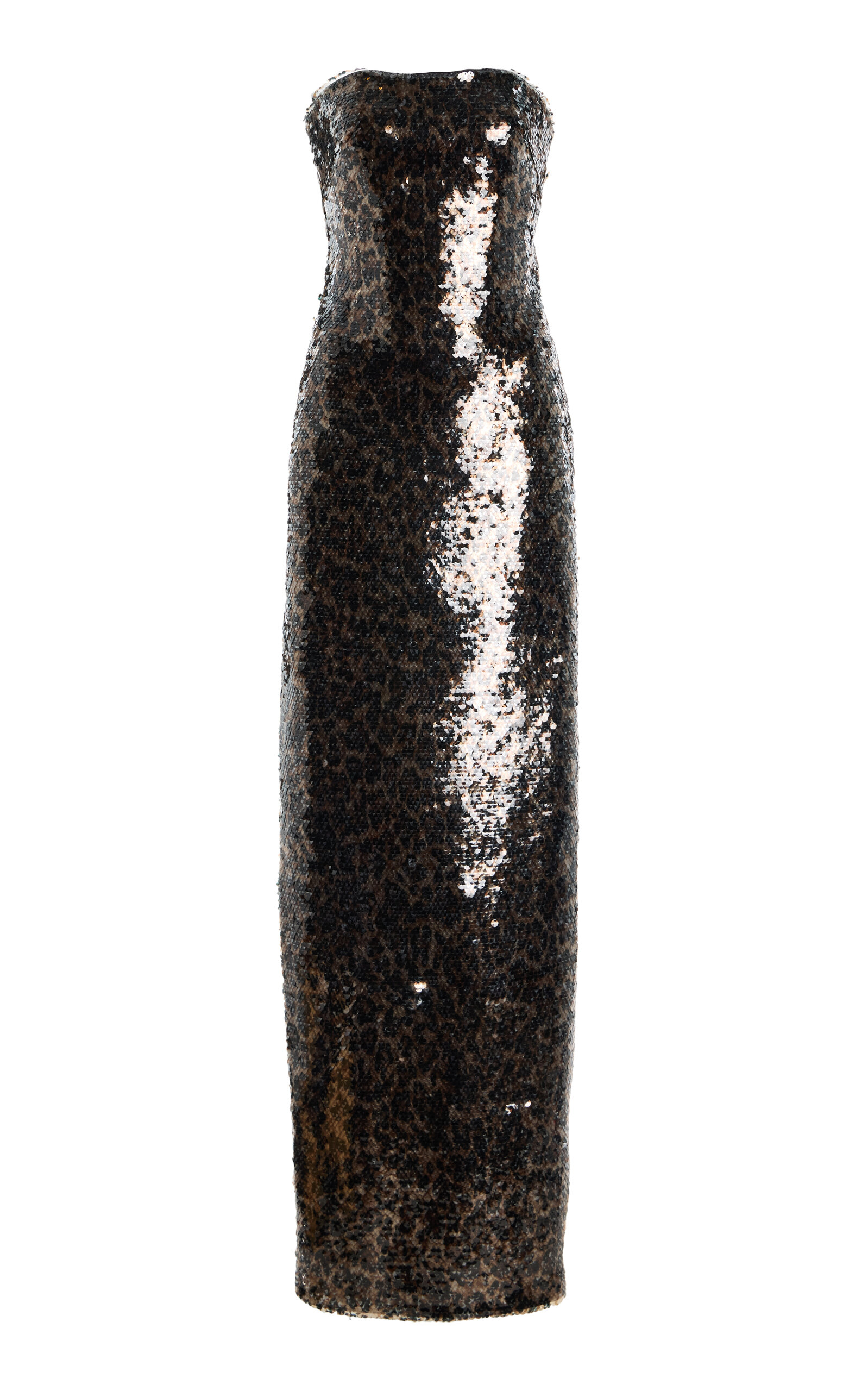 Strapless Column Gown