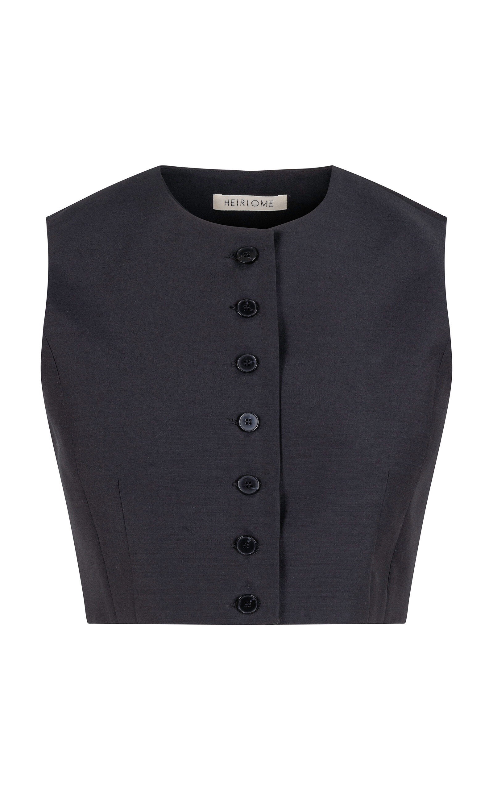 Heirlome Danielle Silk-Wool Cropped Top