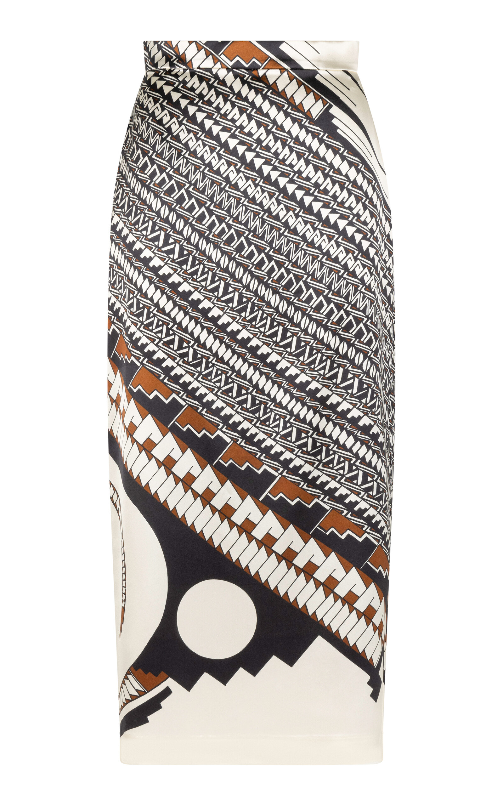 Heirlome Lexi Jurado-Printed Silk Midi Skirt