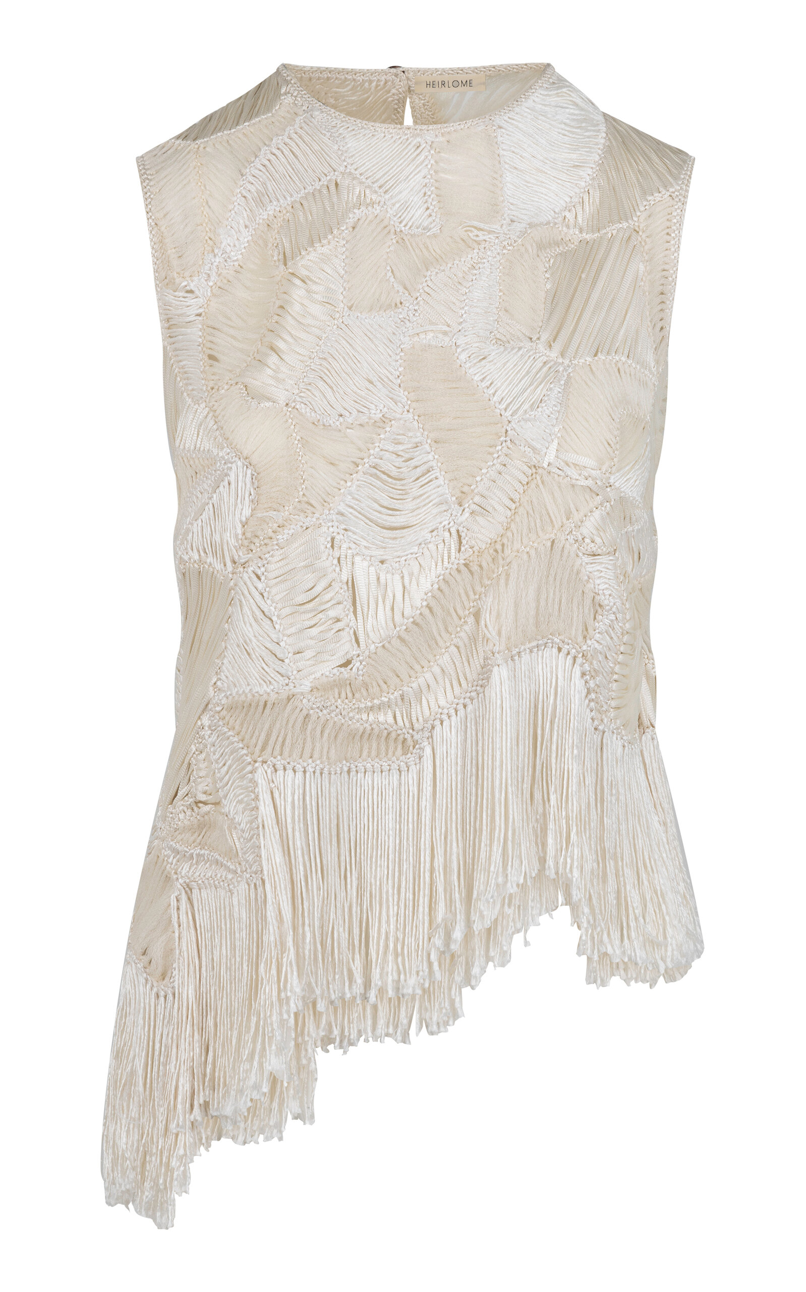 Heirlome Maureen Fringed Silk Top