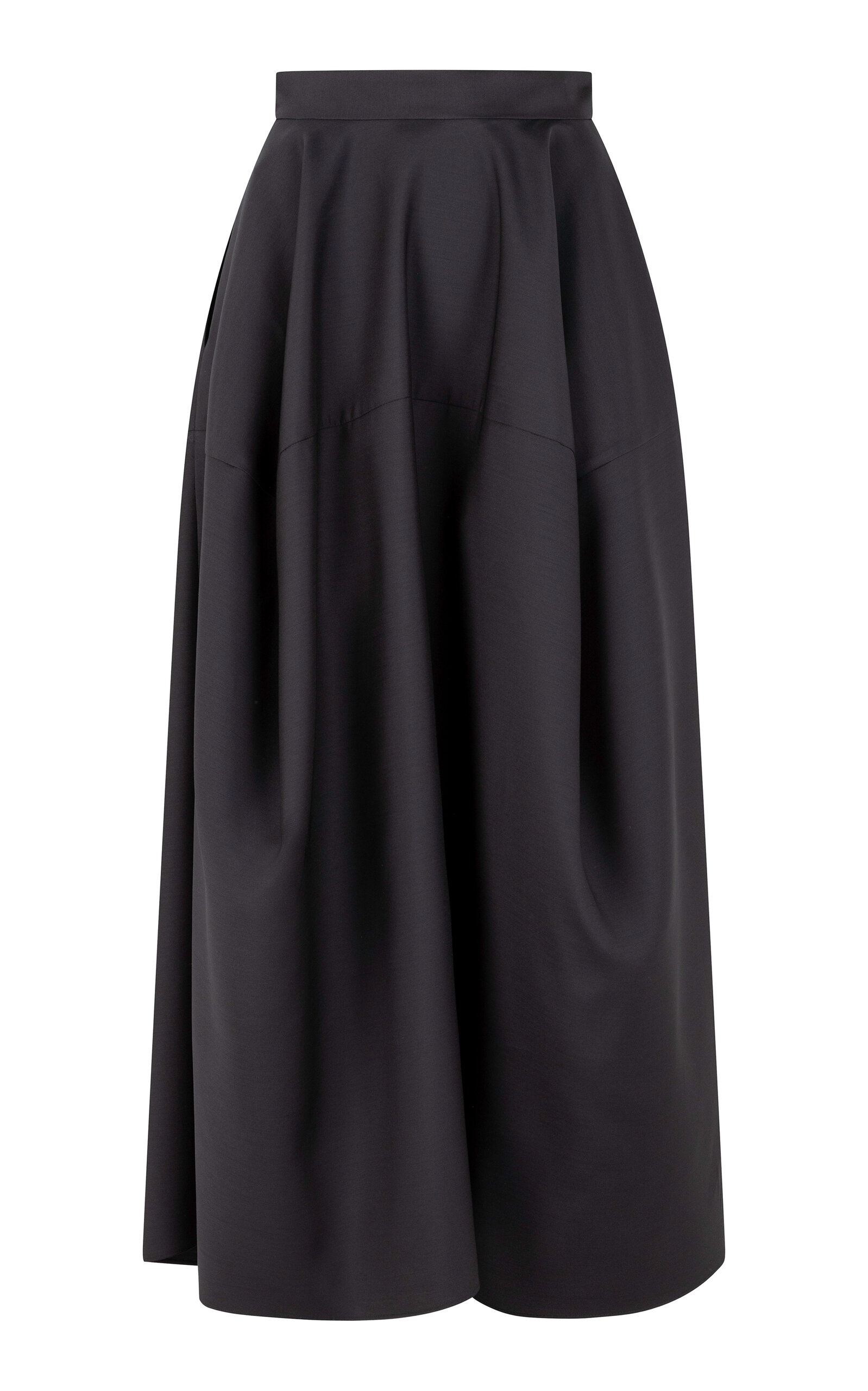 Heirlome Emilia Voluminous Silk-Wool Skirt