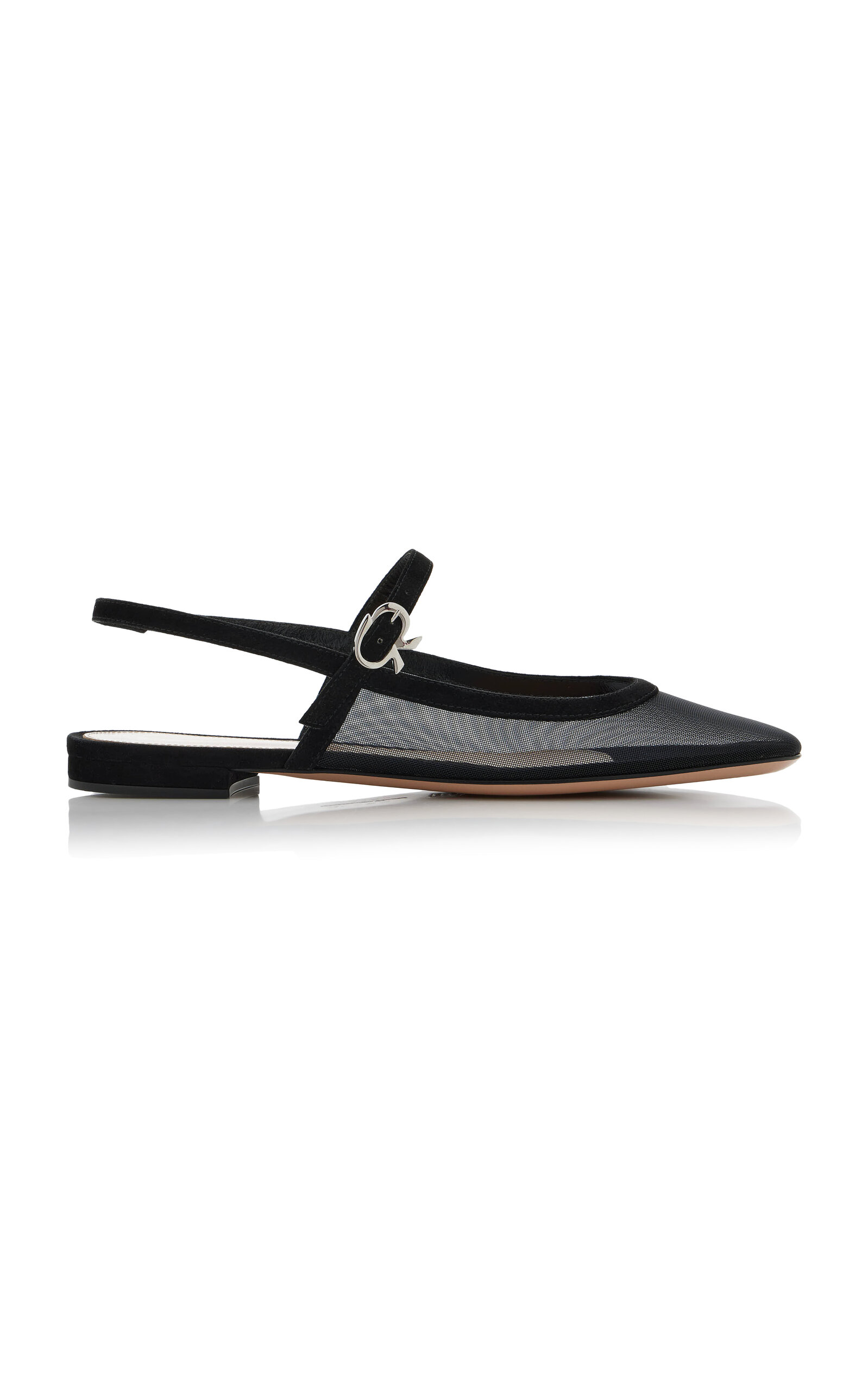Gianvito Rossi Mesh Slingback Flats - Women's Shoes