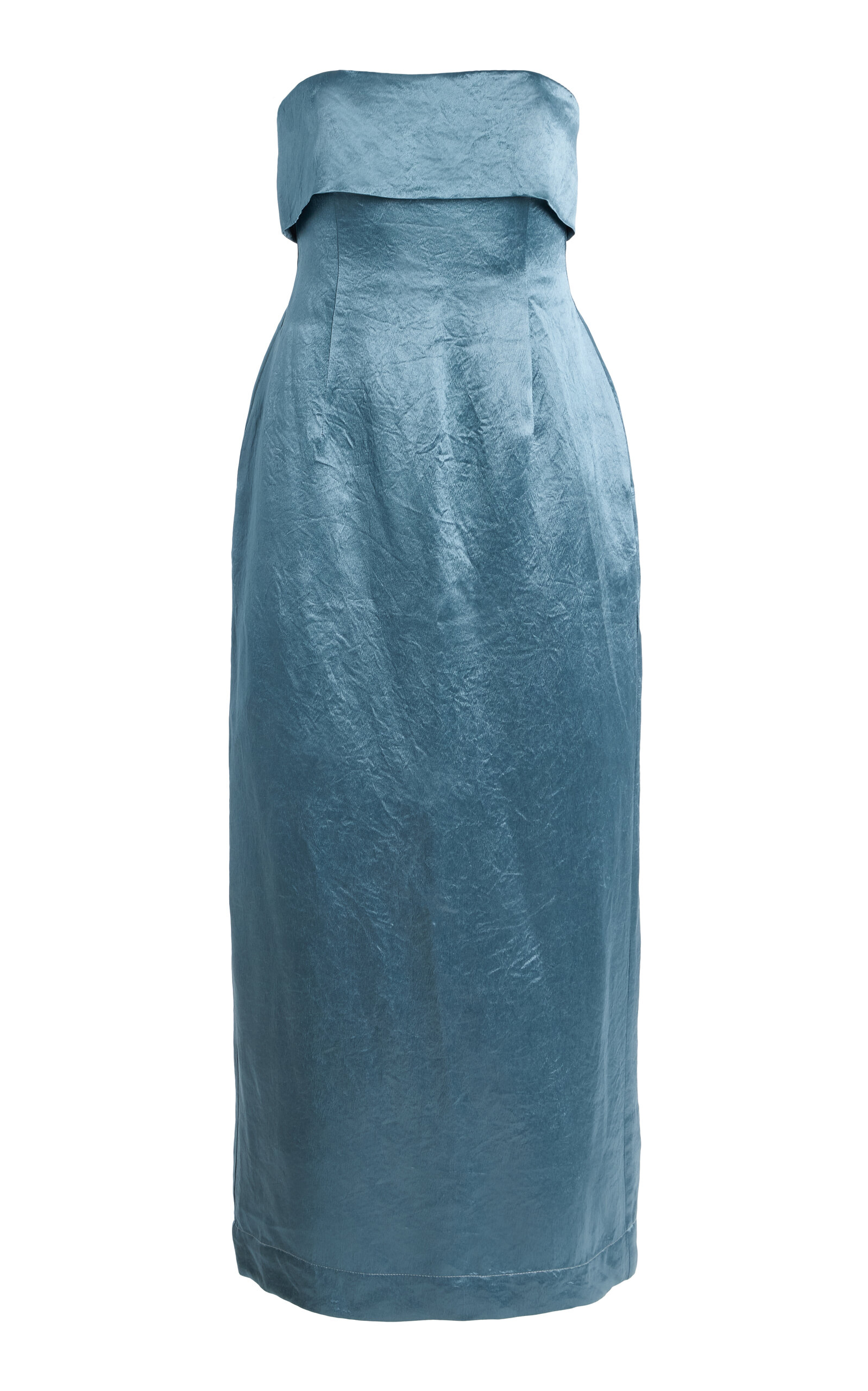 Bondi Born Kobe Strapless Maxi Dress In Blue