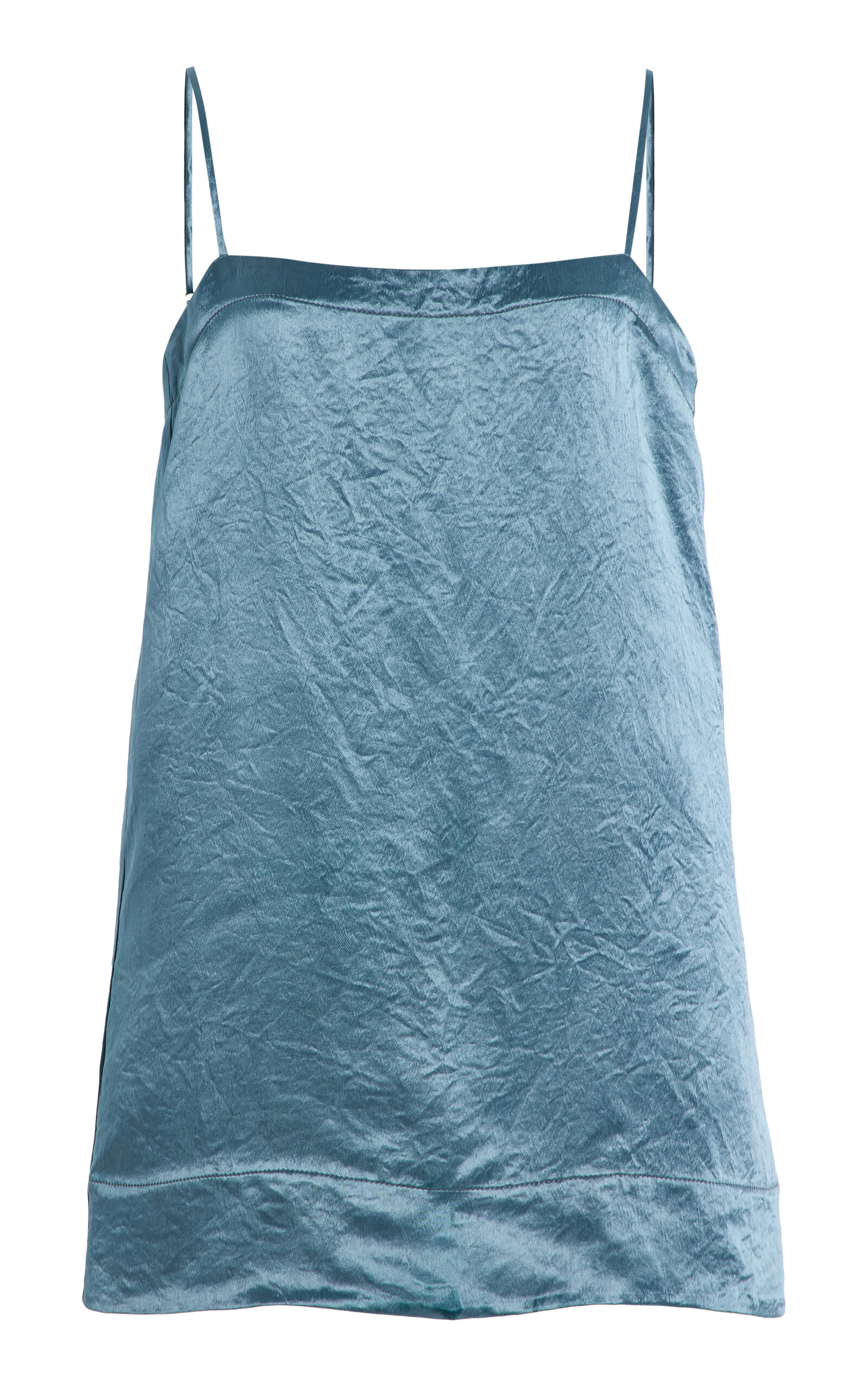 Bondi Born Kobe Satin Mini Slip Dress In Blue