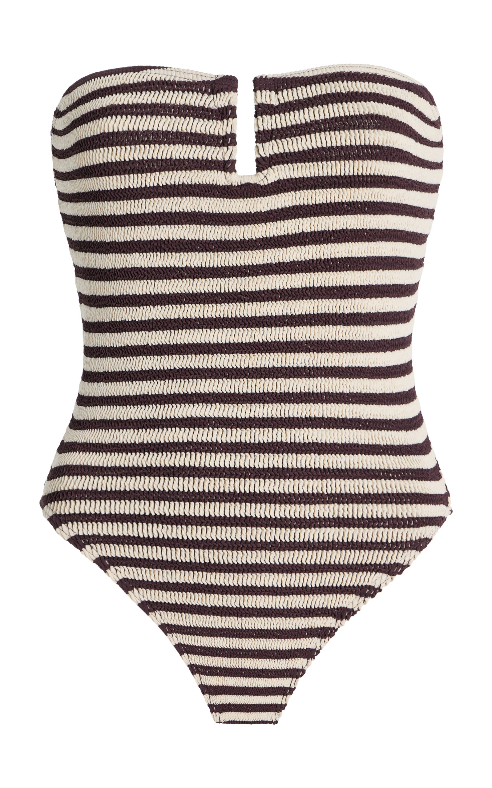 Bondeye Blake Striped One-piece Swimsuit In Neutral