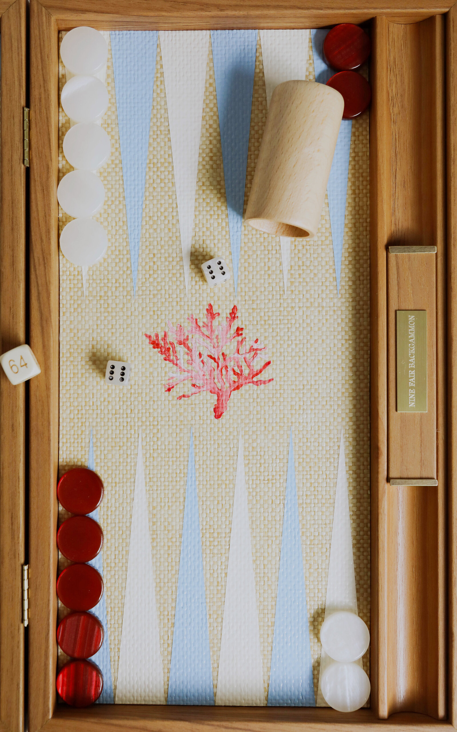 Nine Fair Design Coral Backgammon Set - Multi