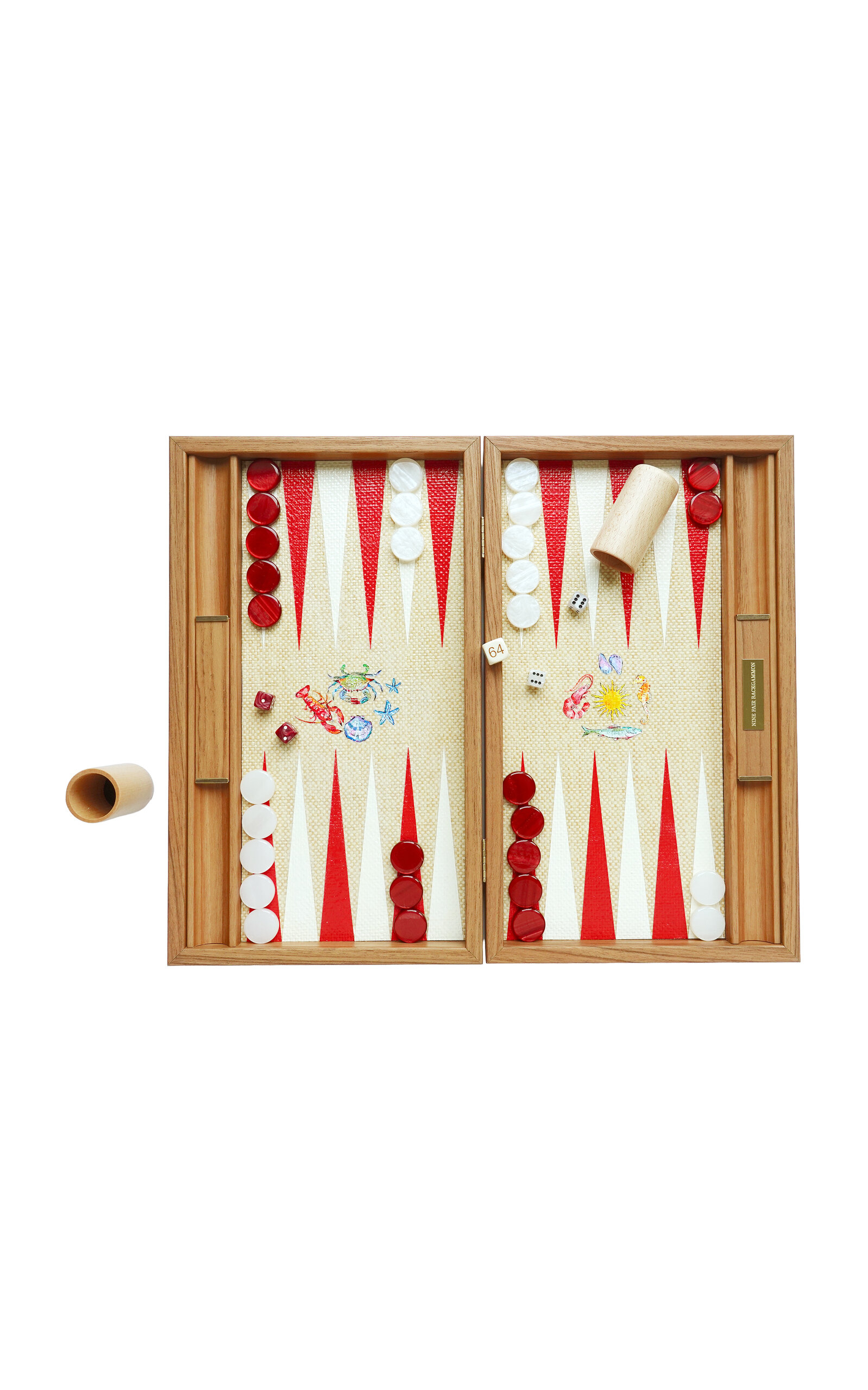 Nine Fair Design Fruits De Mer Backgammon Set - Multi