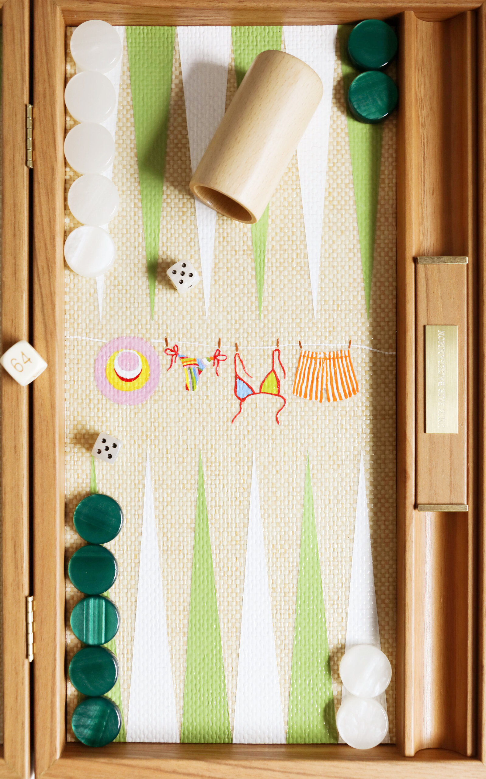 Nine Fair Design Drying Off Backgammon Set - Multi