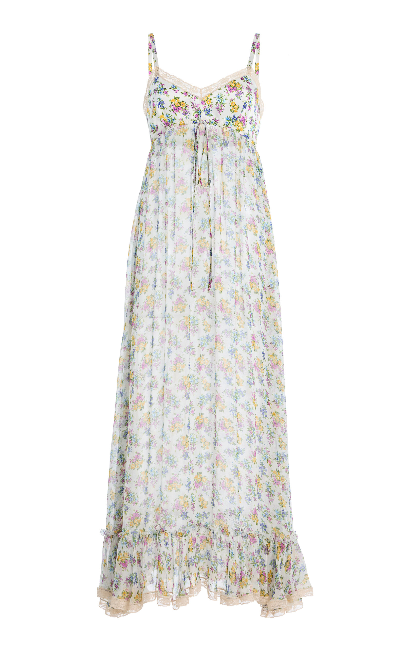 Dolce & Gabbana Floral-Print Silk-Blend Maxi Dress - Women's Clothing
