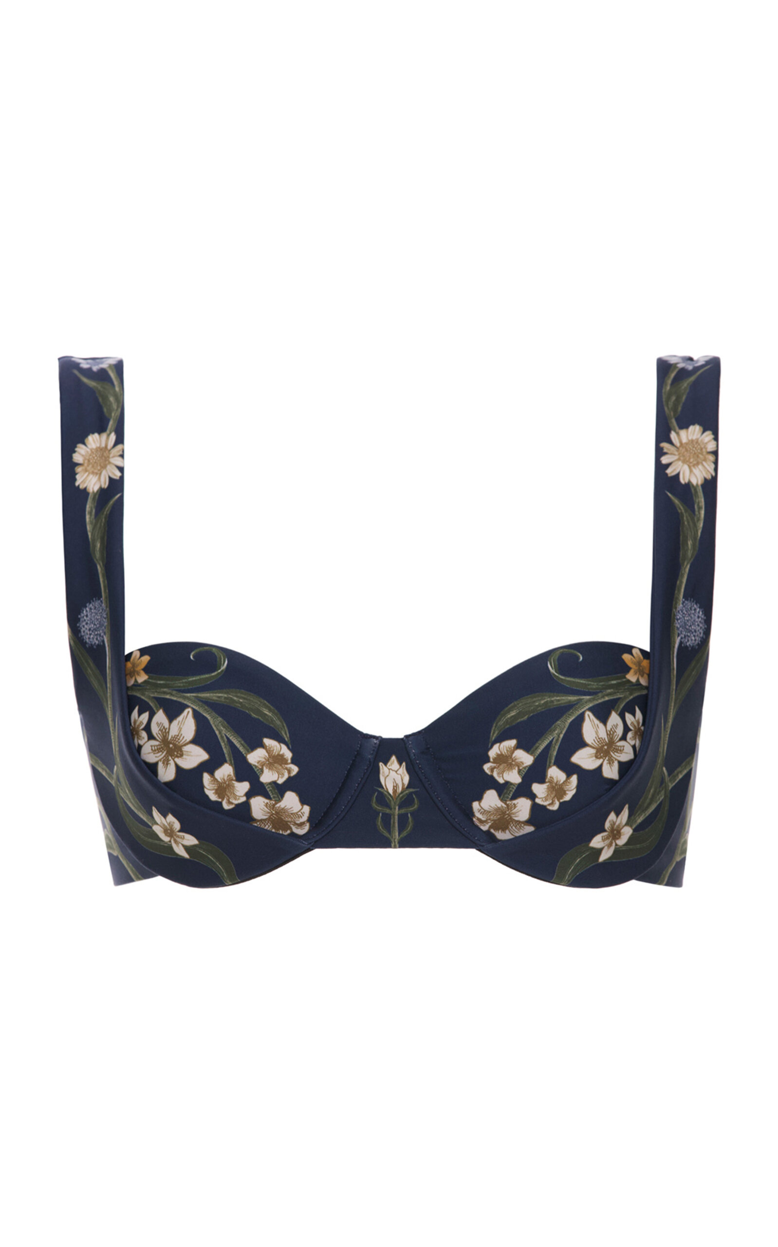 Agua by Agua Bendita Zucchini Floral Bikini Top